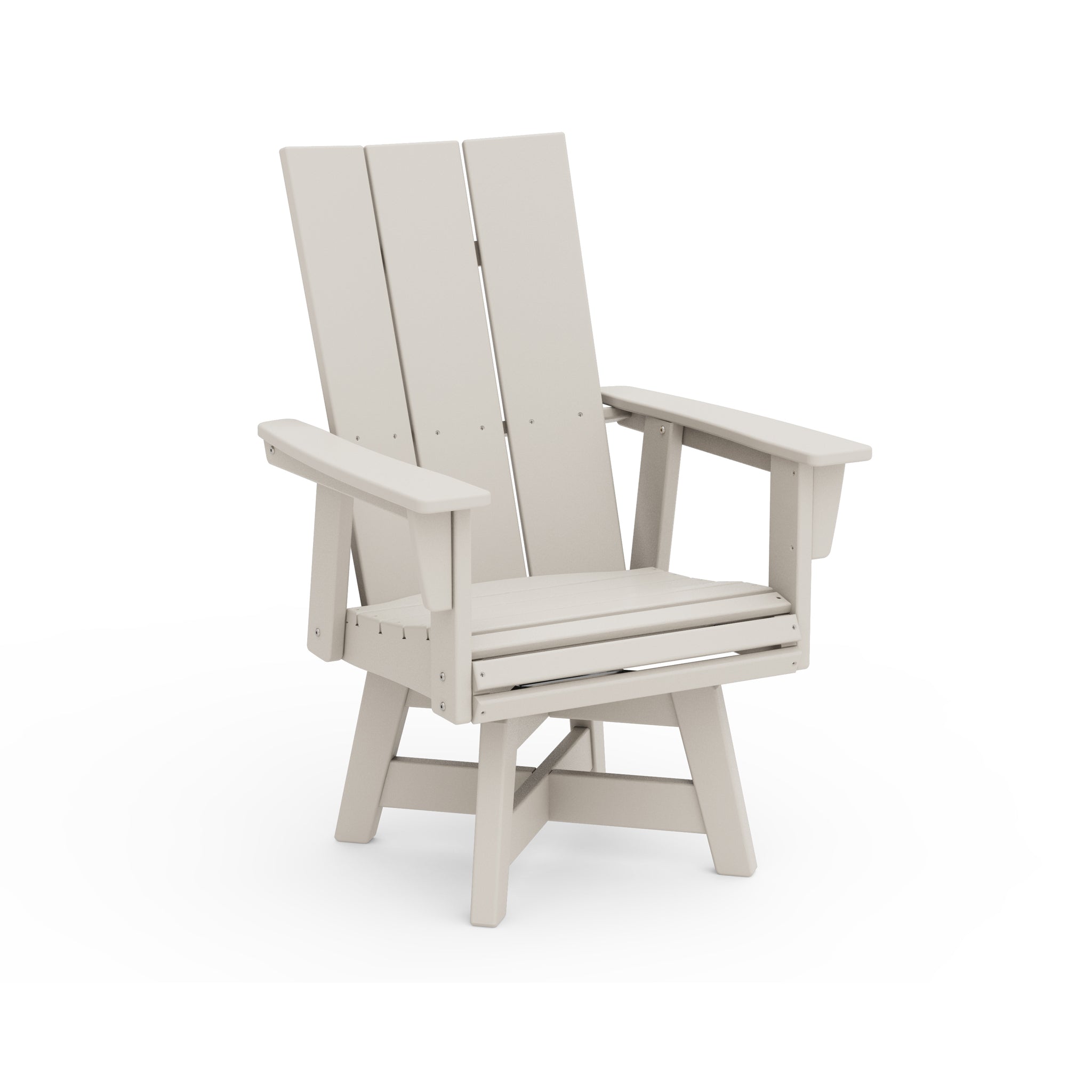 Modern Curveback Adirondack Swivel Dining Arm Chair 5