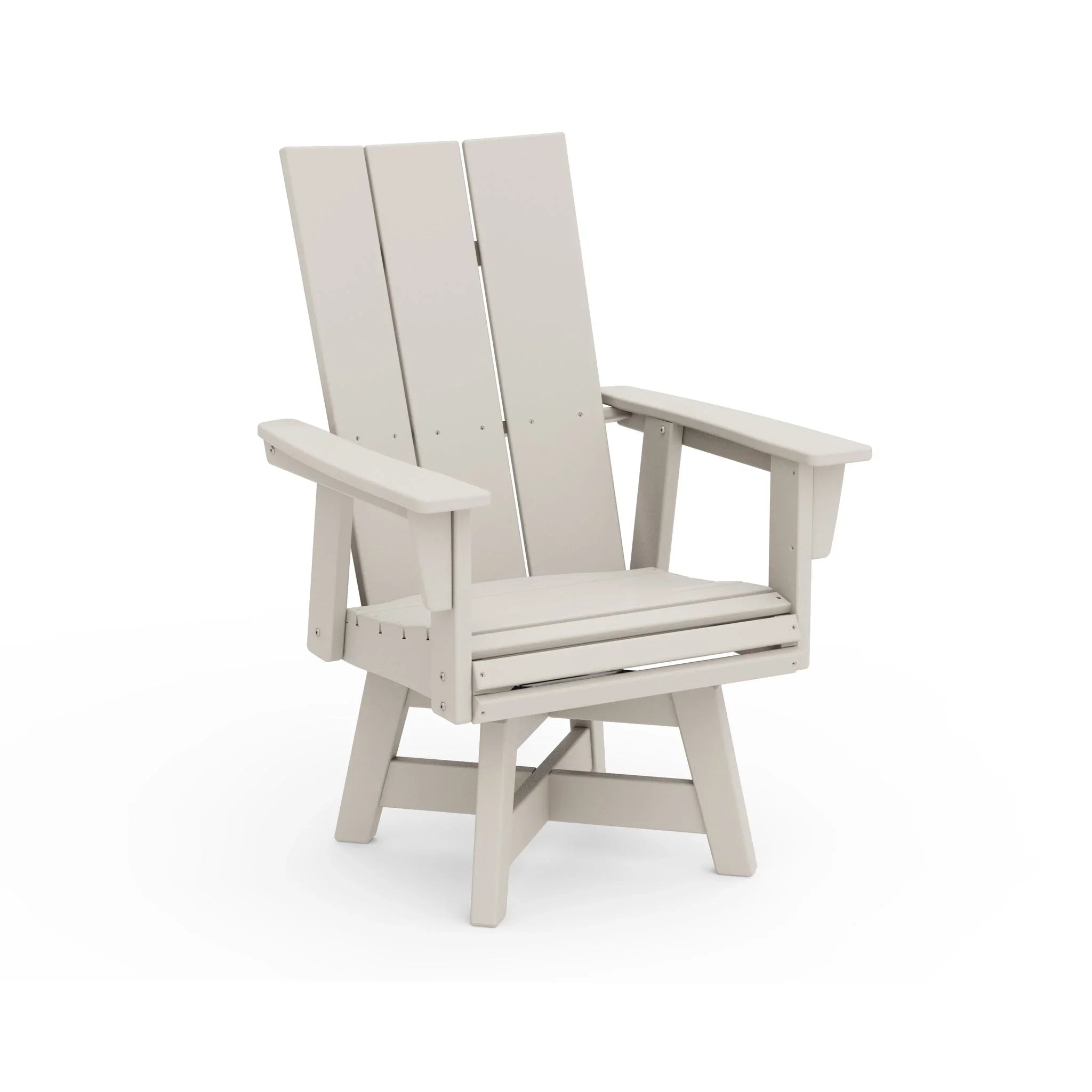 Modern Curveback Adirondack Swivel Dining Arm Chair 5