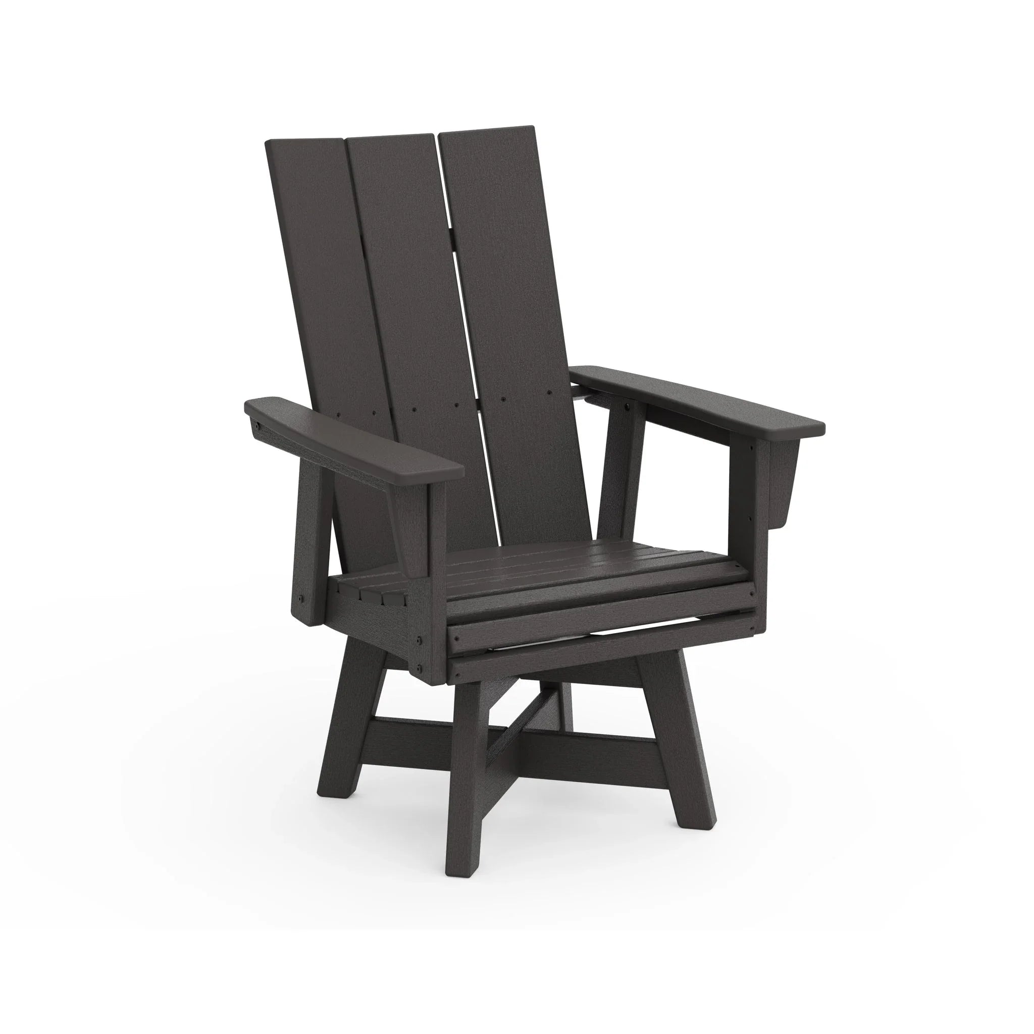 Modern Curveback Adirondack Swivel Dining Arm Chair 7
