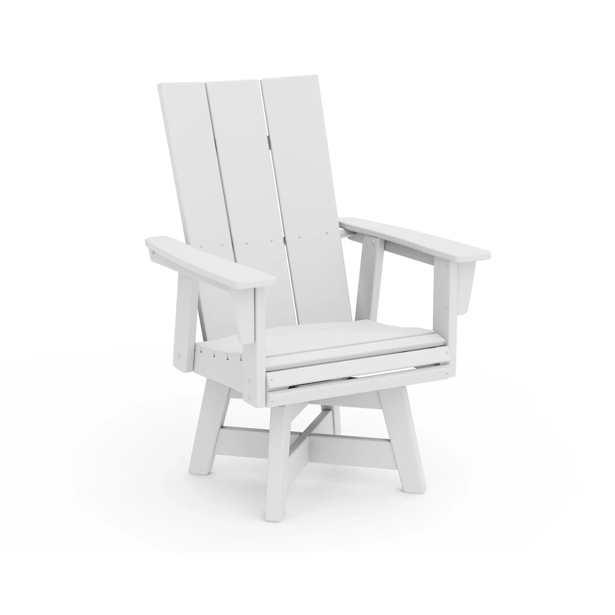 Modern Curveback Adirondack Swivel Dining Arm Chair 6