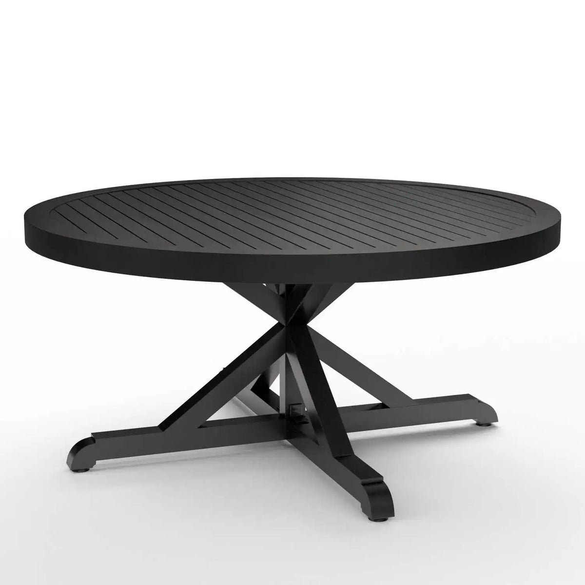 Monterey 60" Round Aluminum Dining Table SW3001-T60 by Sunset West 5
