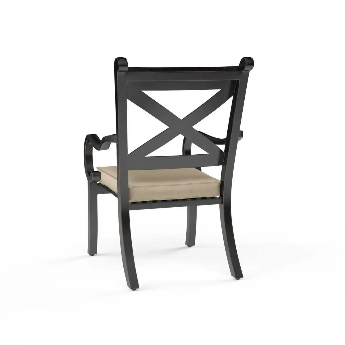 Monterey Aluminum Cushioned Dining Arm Chair SW3001-1 by Sunset West 4