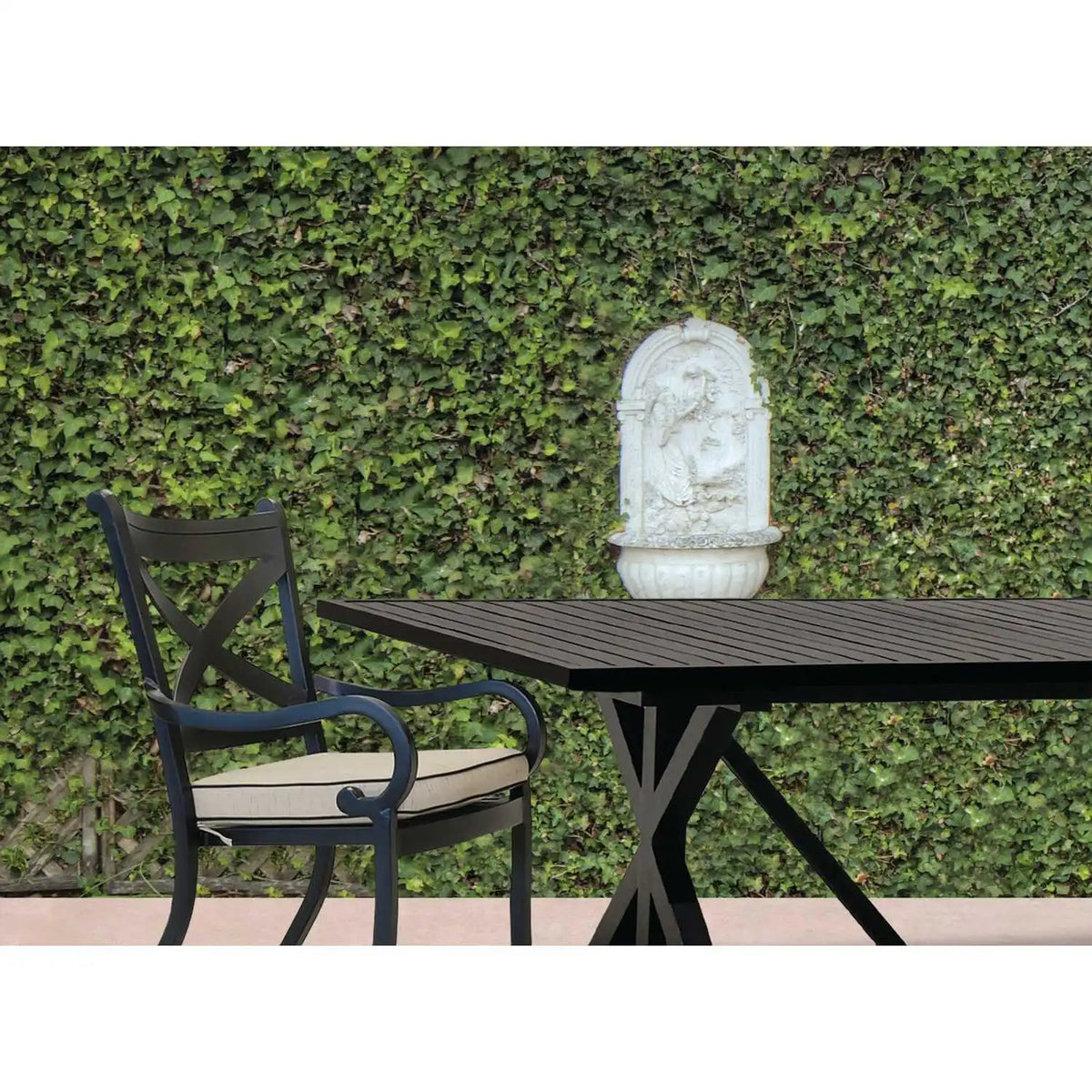 Monterey Aluminum Cushioned Dining Arm Chair SW3001-1 by Sunset West 6