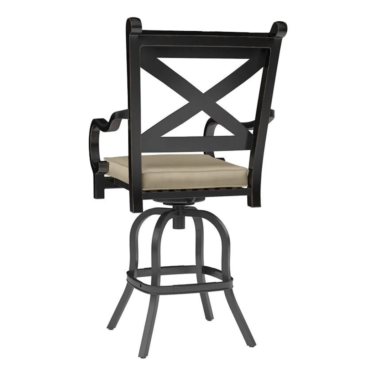 Monterey Aluminum Cushioned Swivel Counter Stool SW3001-7C by Sunset West 5