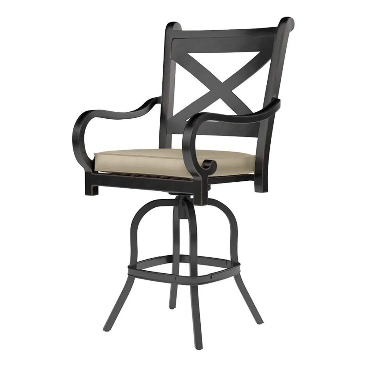 Monterey Aluminum Cushioned Swivel Counter Stool SW3001-7C by Sunset West 3