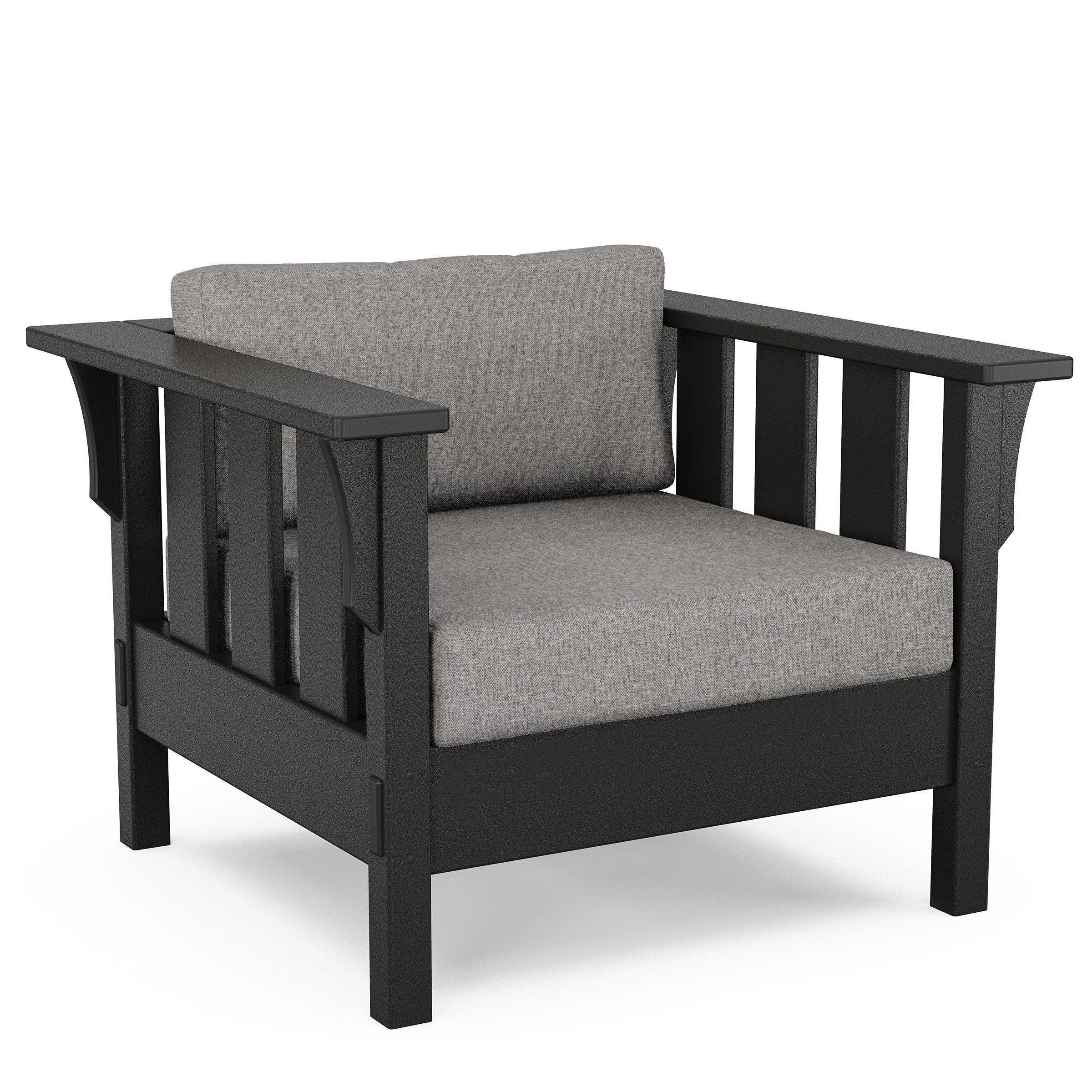POLYWOOD Acadia Deep Seating Club Chair - Black
