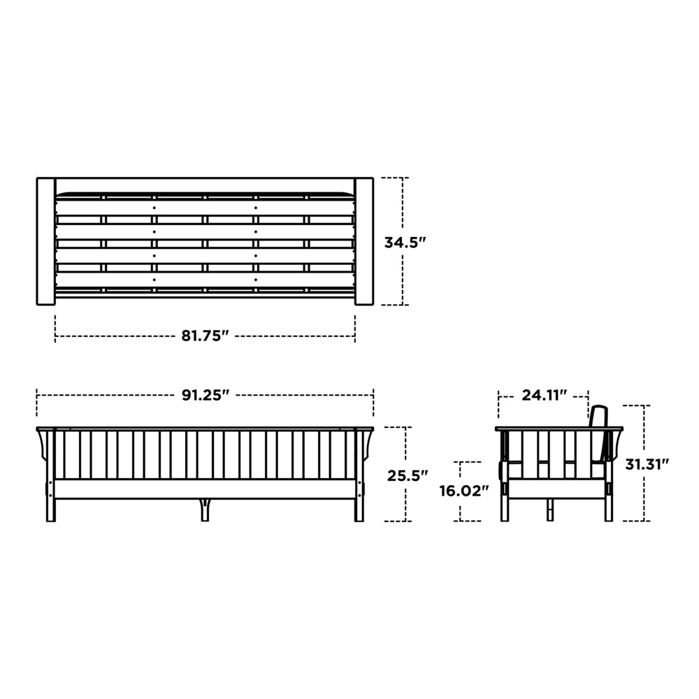 Acadia Deep Seating Sofa