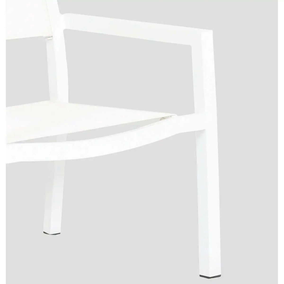 Naples Aluminum Stackable Sling Dining Arm Chair SW1101-1 by Sunset West 7