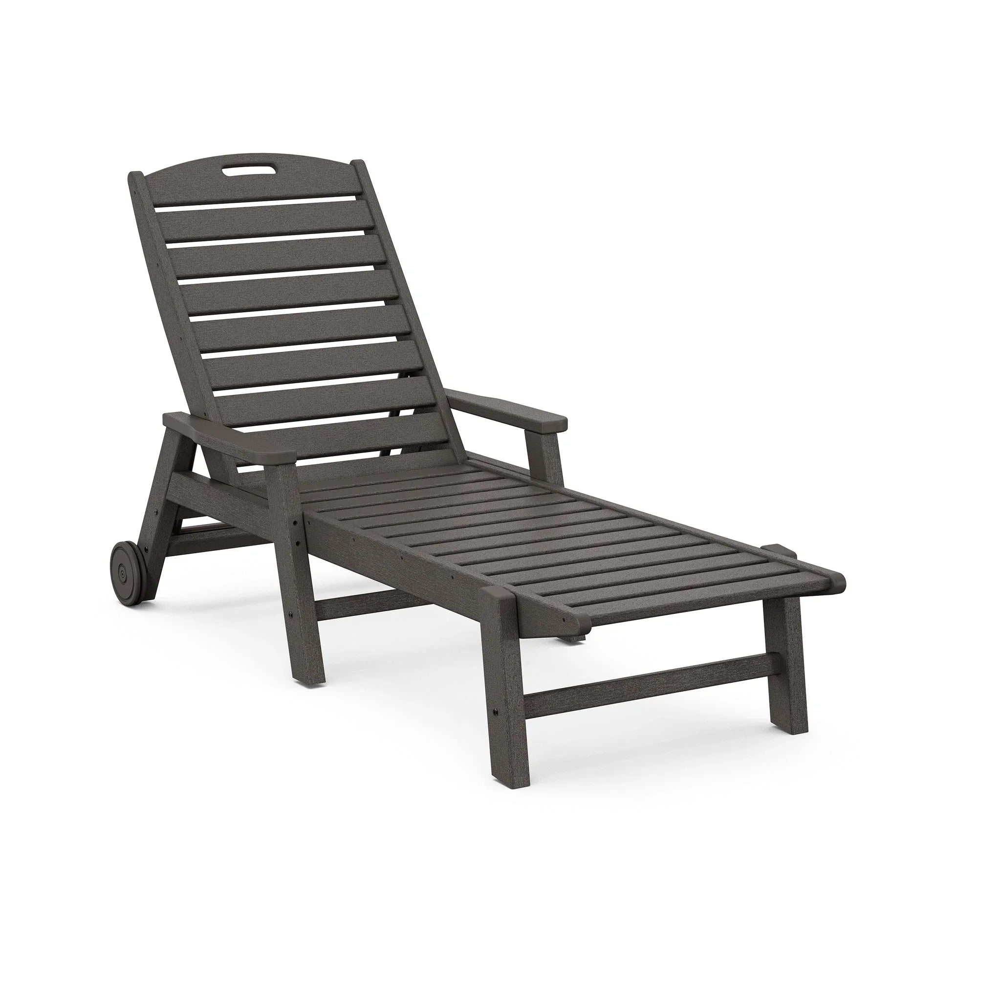 Nautical Chaise with Arms and Wheels 7