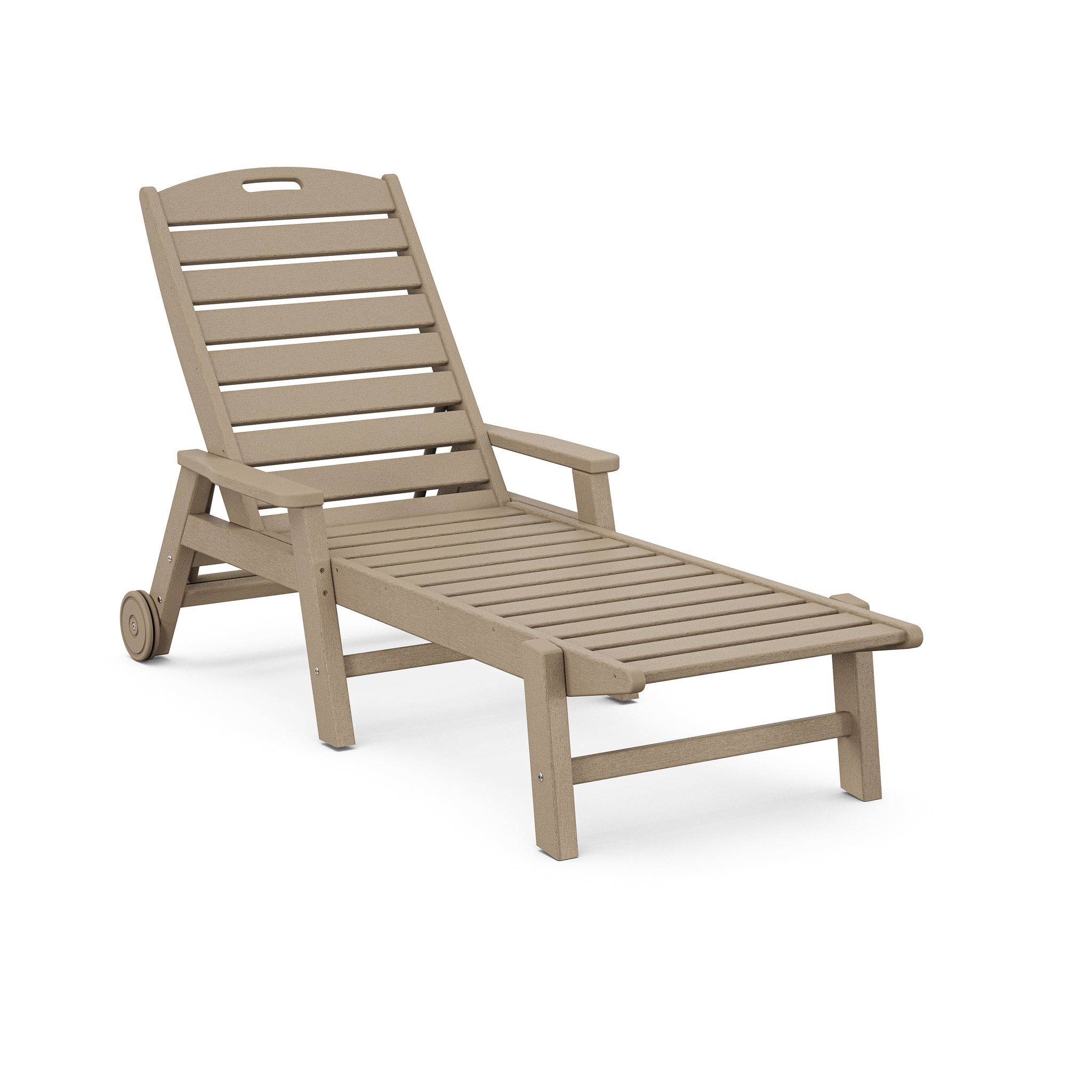 Nautical Chaise with Arms and Wheels 8