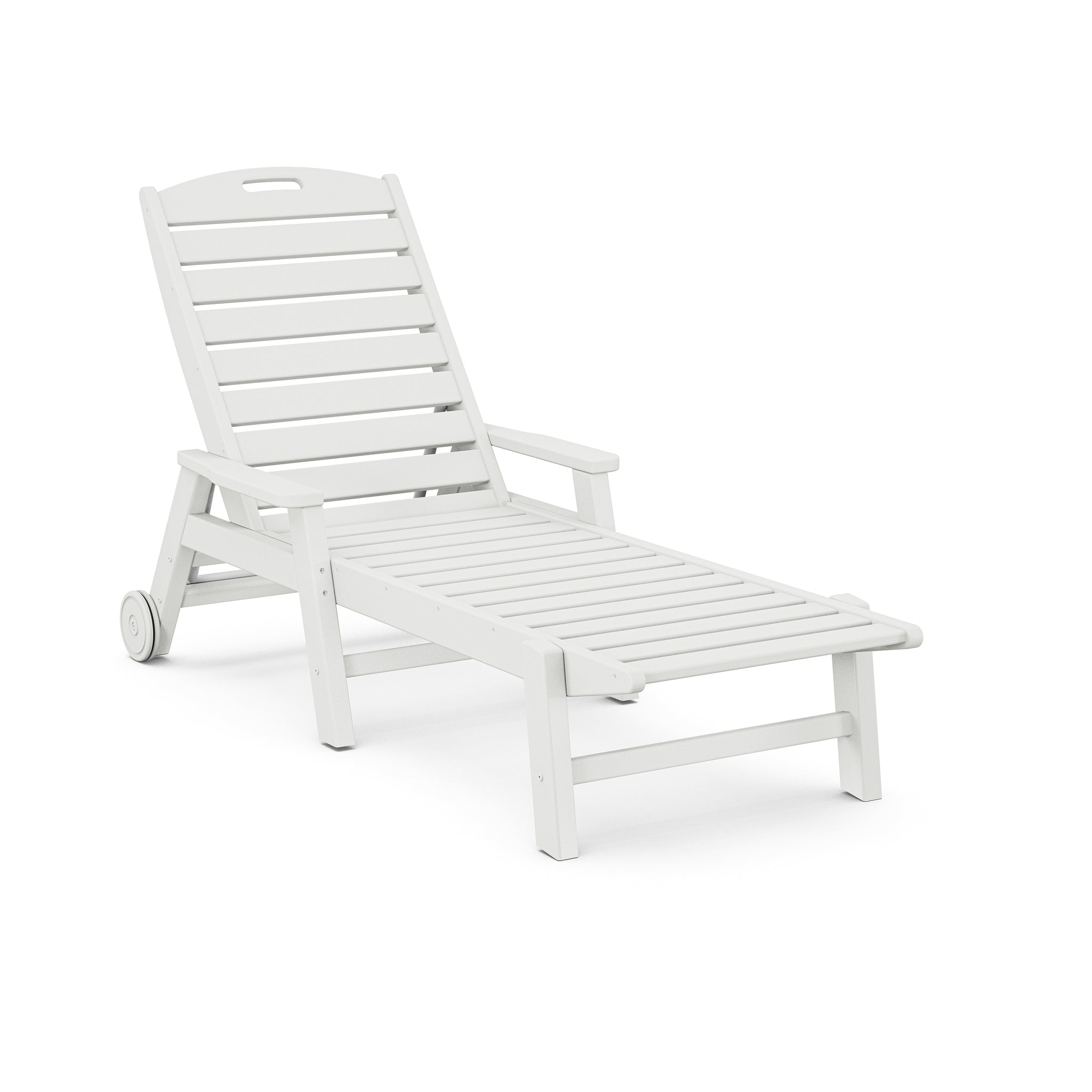 Nautical Chaise with Arms and Wheels 6