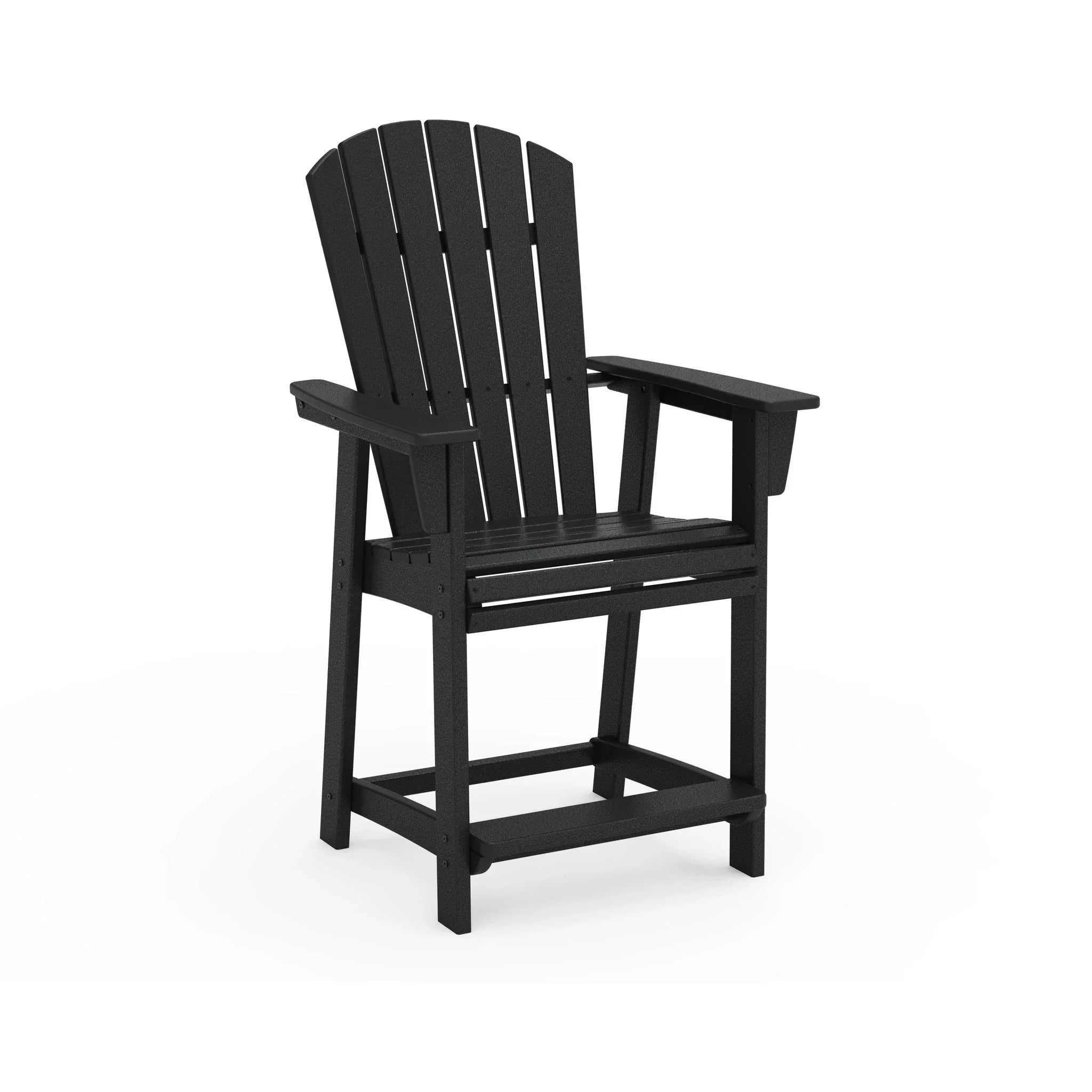 Nautical Curveback Adirondack Counter Arm Chair