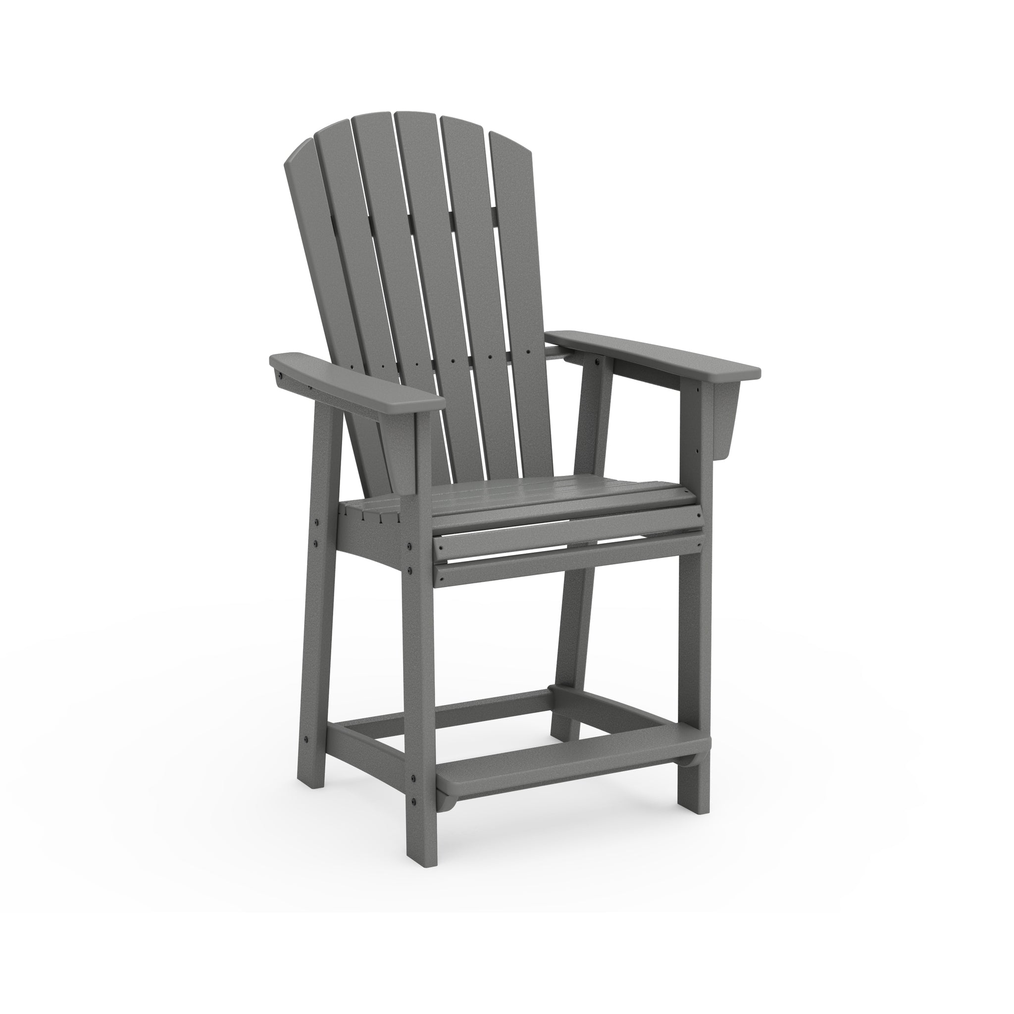 Nautical Curveback Adirondack Counter Arm Chair 1