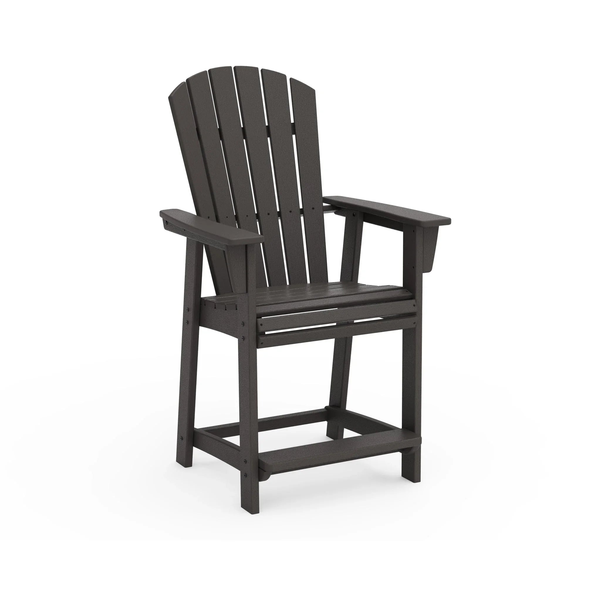 Nautical Curveback Adirondack Counter Arm Chair 14