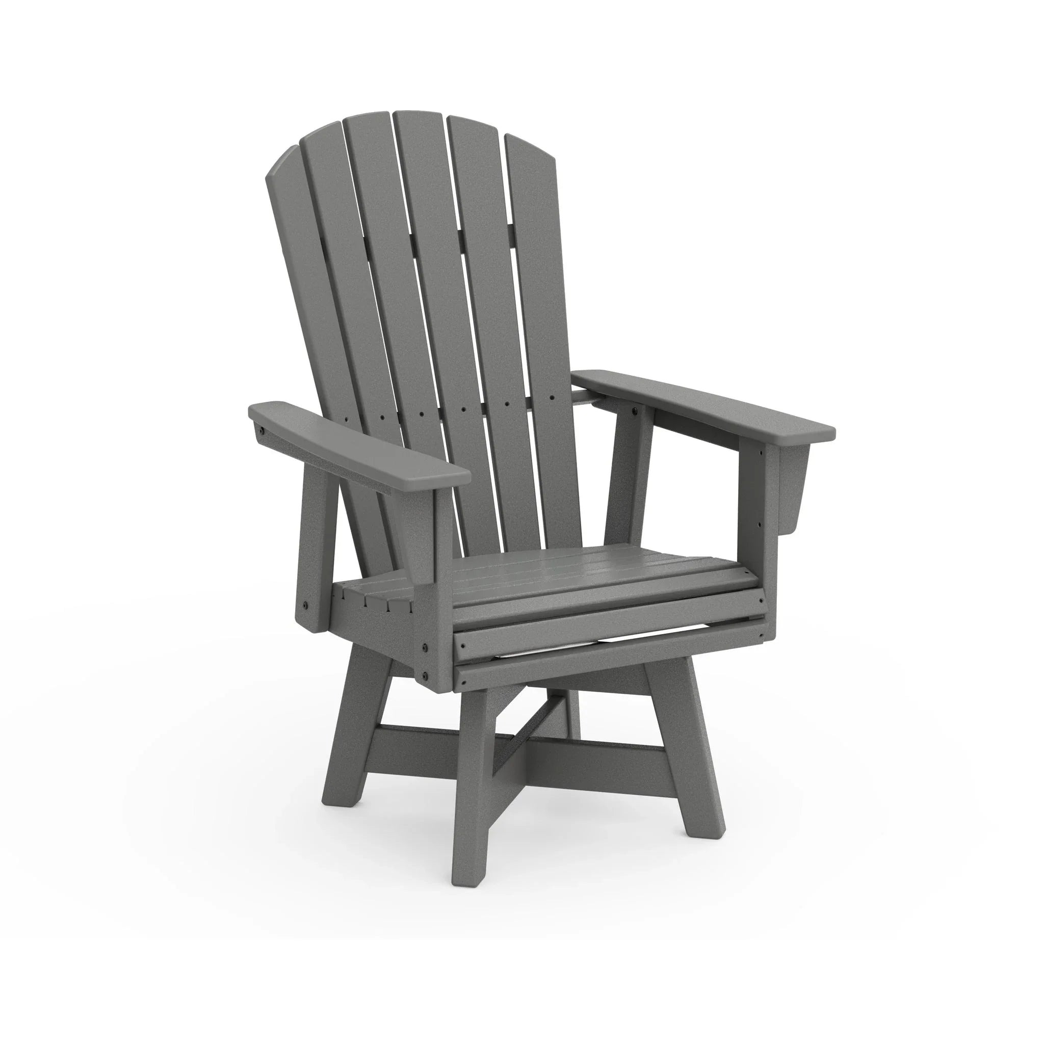 Nautical Curveback Adirondack Swivel Dining Arm Chair 1