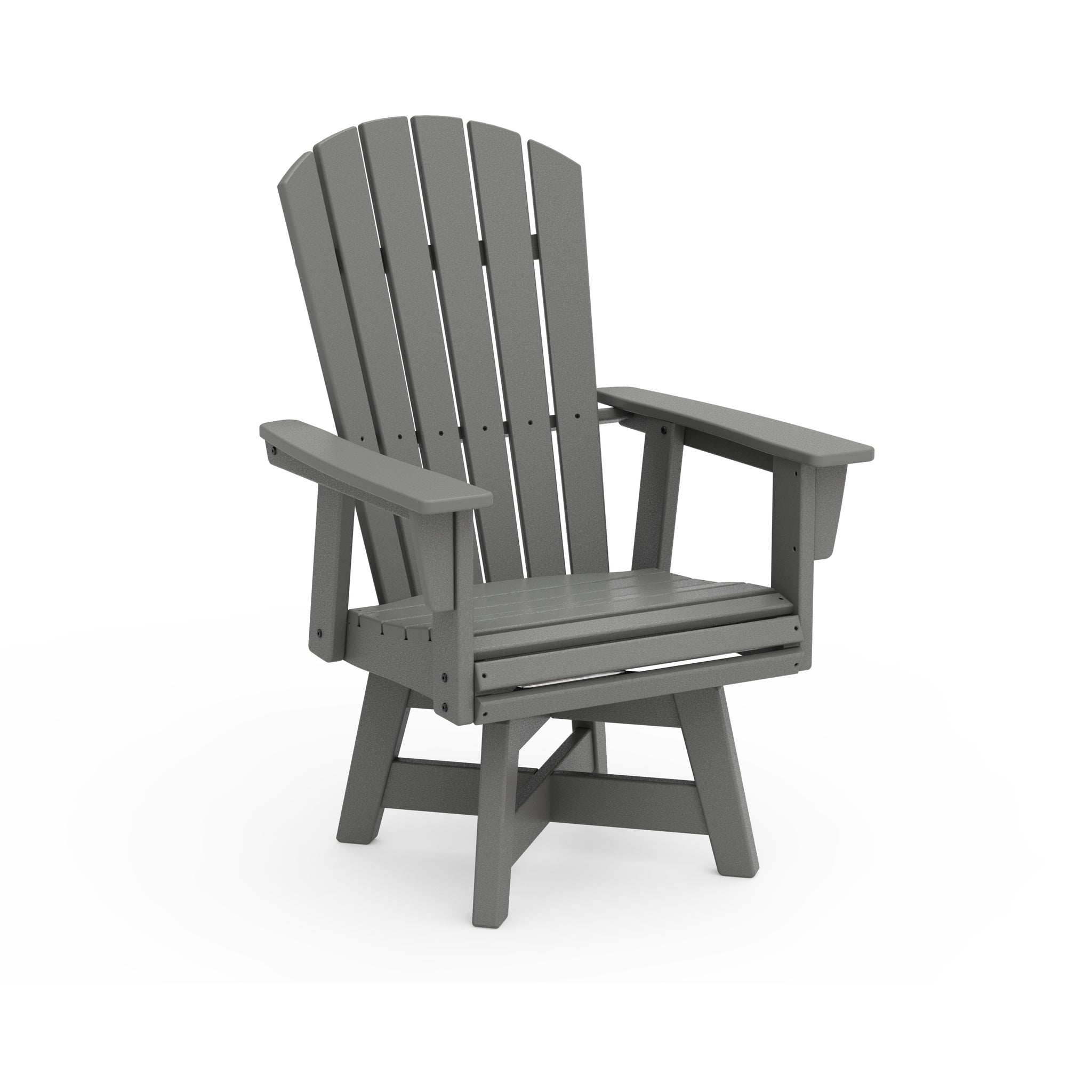 Nautical Curveback Adirondack Swivel Dining Arm Chair 1