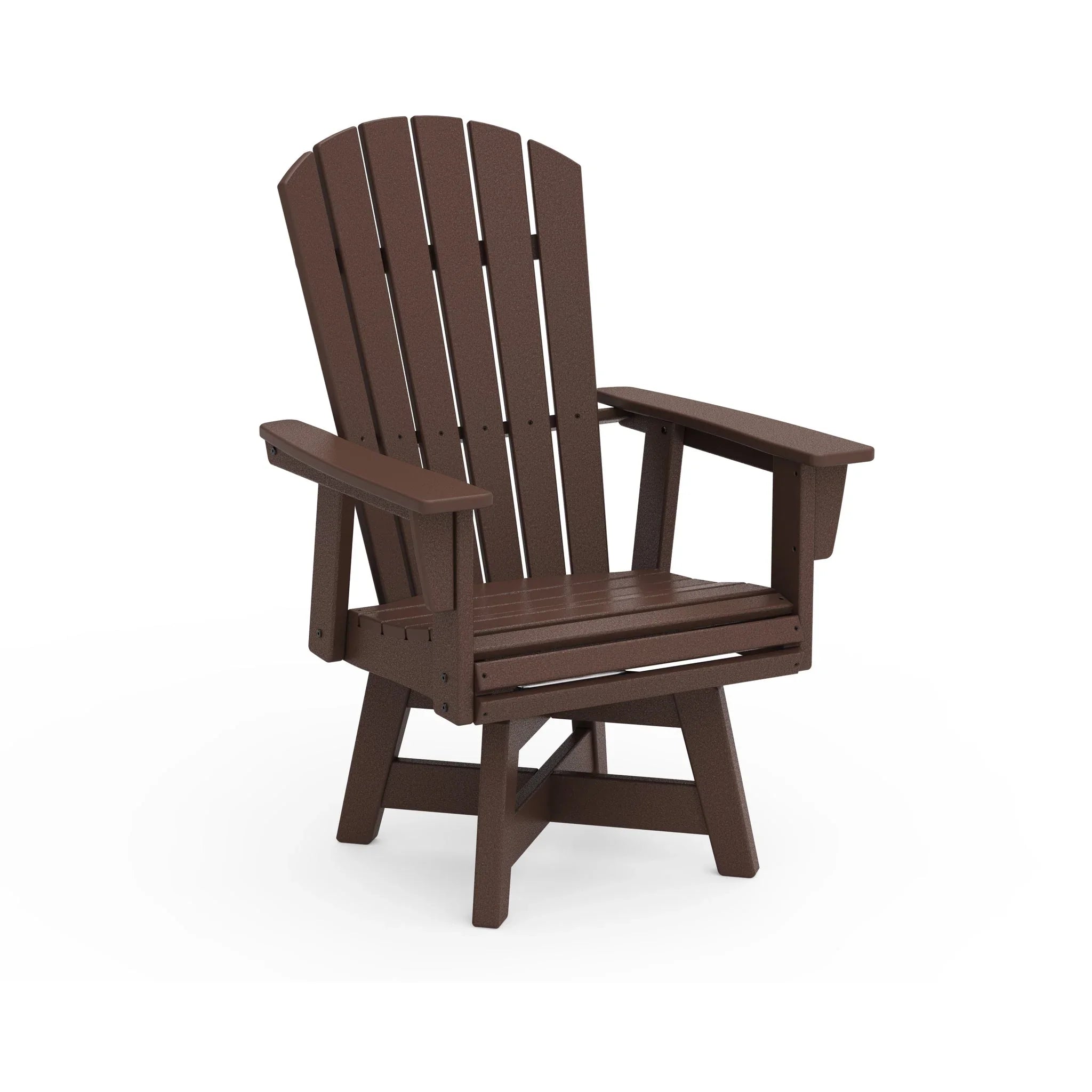 Nautical Curveback Adirondack Swivel Dining Arm Chair 3