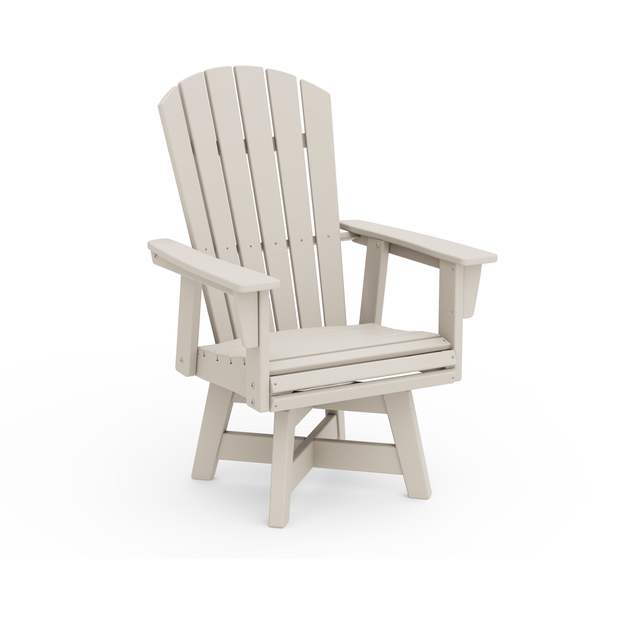 Nautical Curveback Adirondack Swivel Dining Arm Chair 5