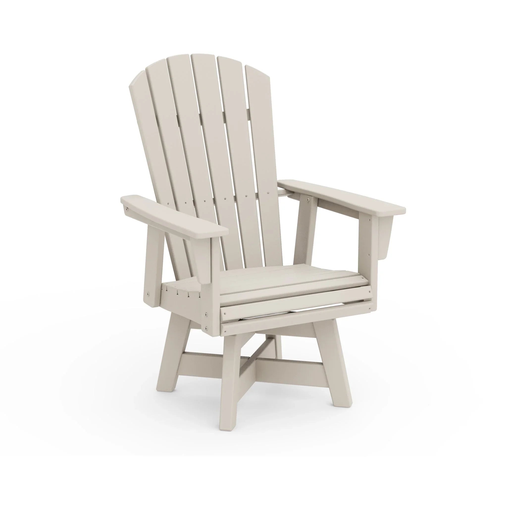 Nautical Curveback Adirondack Swivel Dining Arm Chair 5
