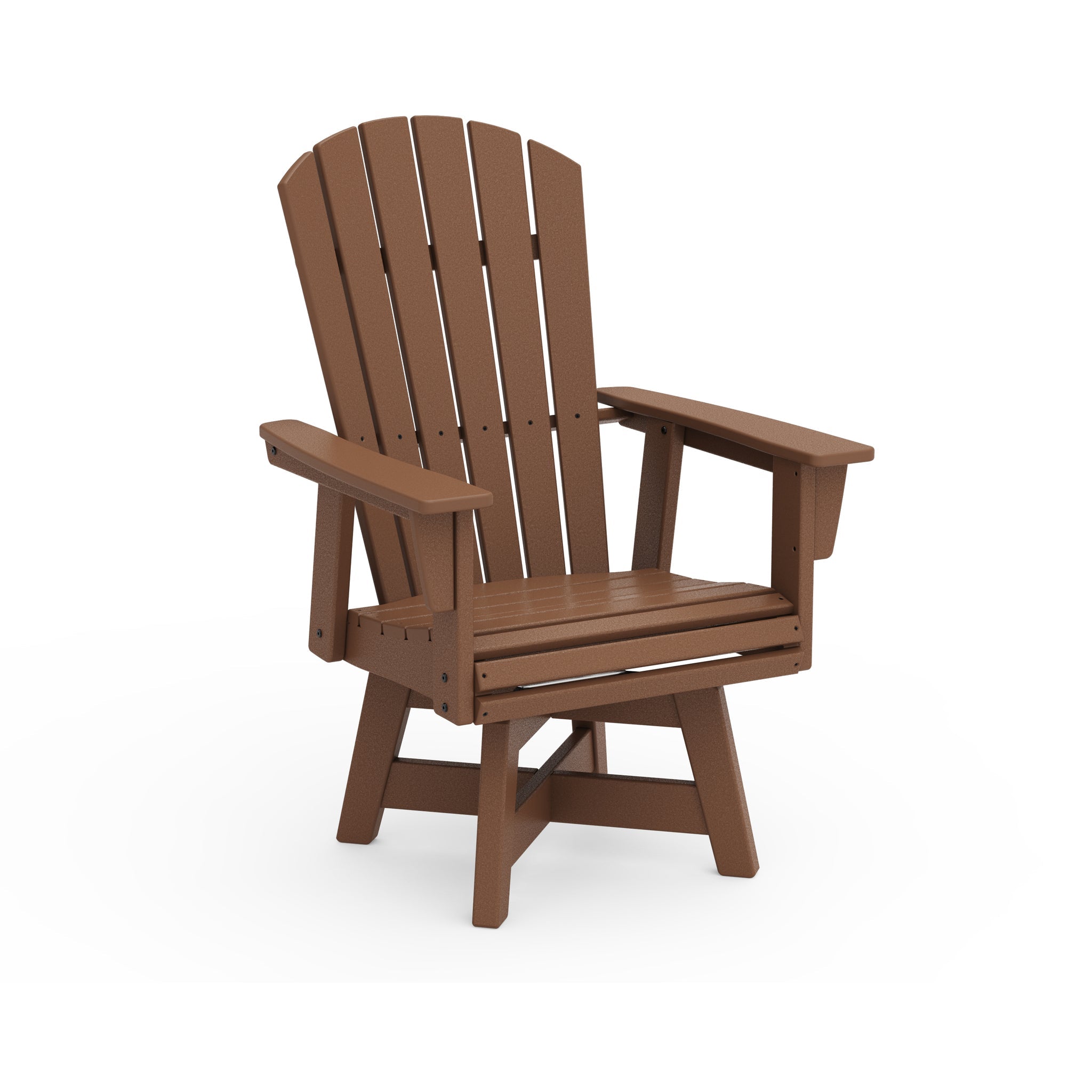 Nautical Curveback Adirondack Swivel Dining Arm Chair 4