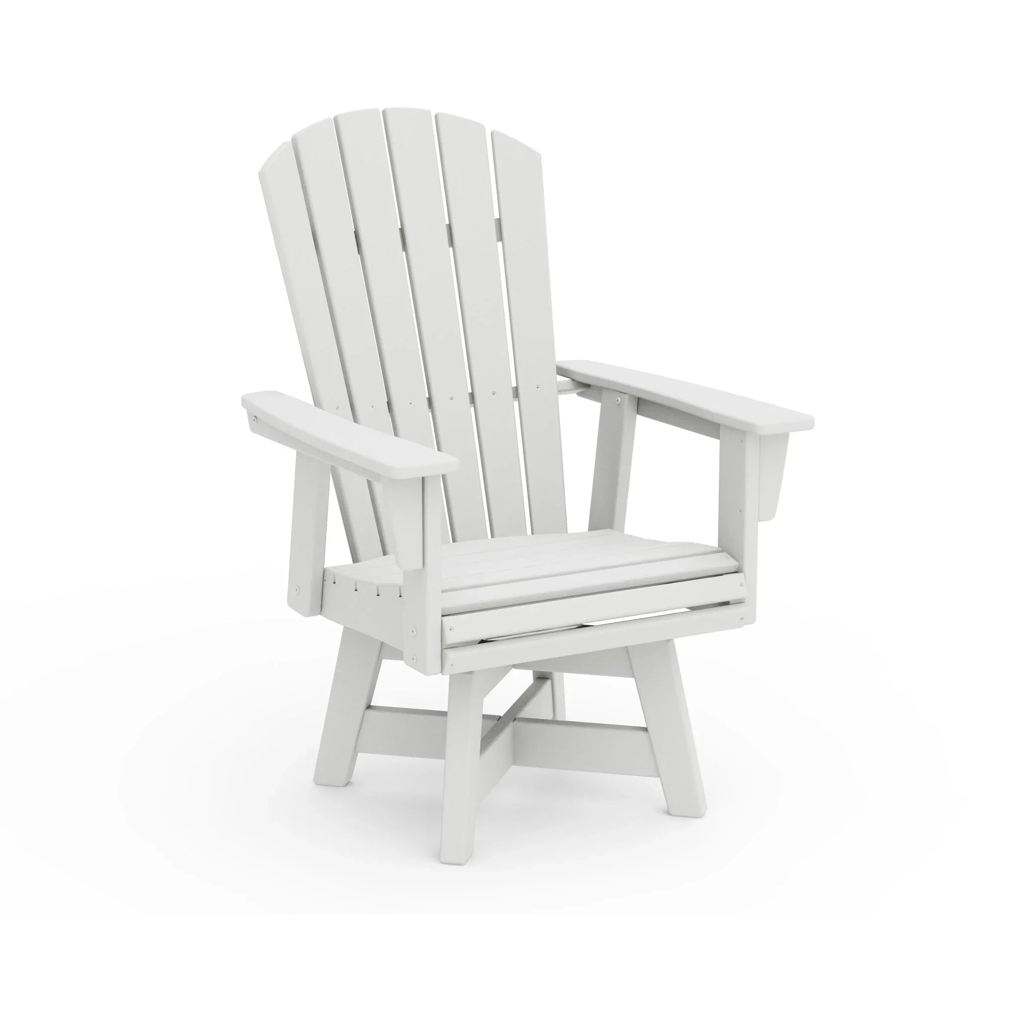 Nautical Curveback Adirondack Swivel Dining Arm Chair 9