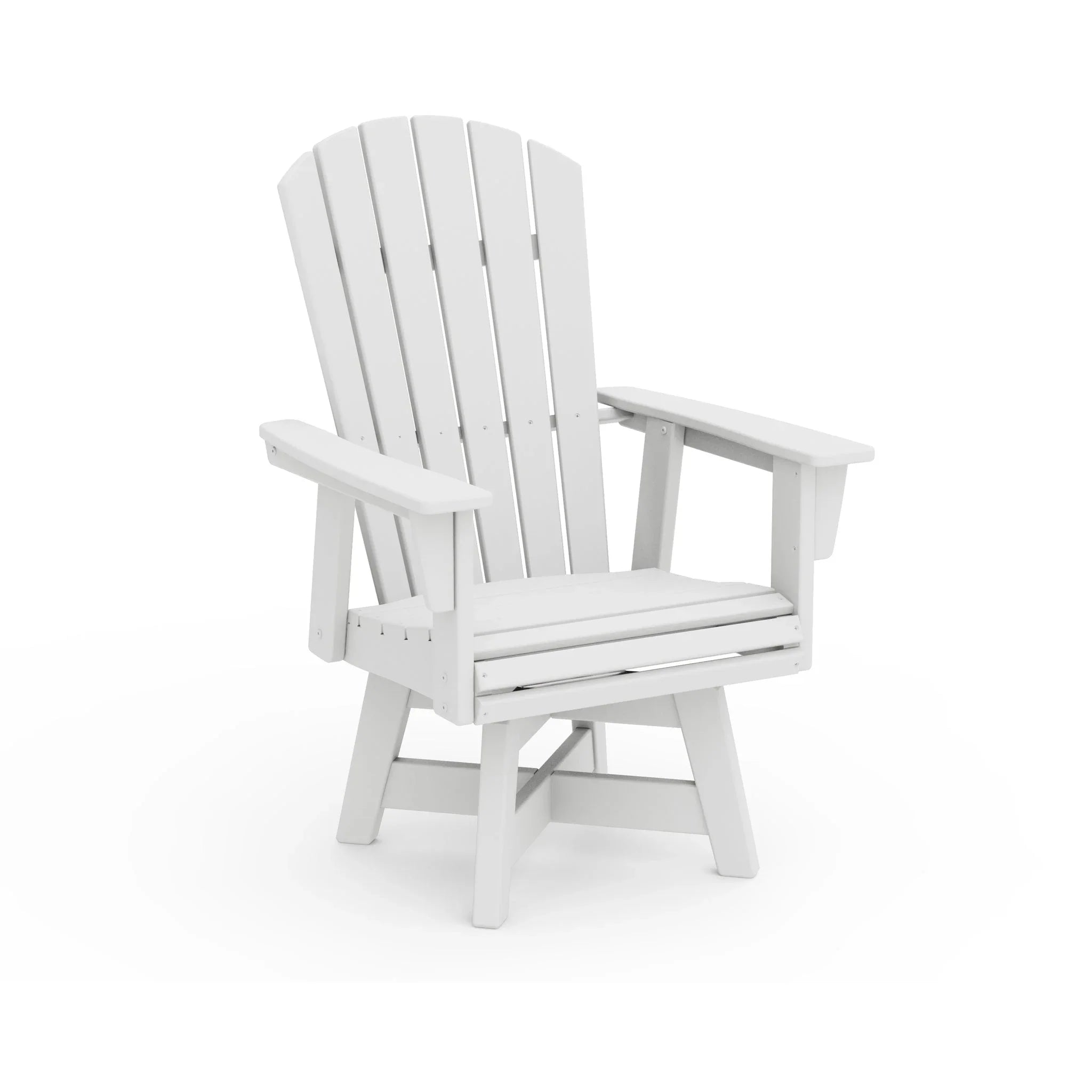 Nautical Curveback Adirondack Swivel Dining Arm Chair 6