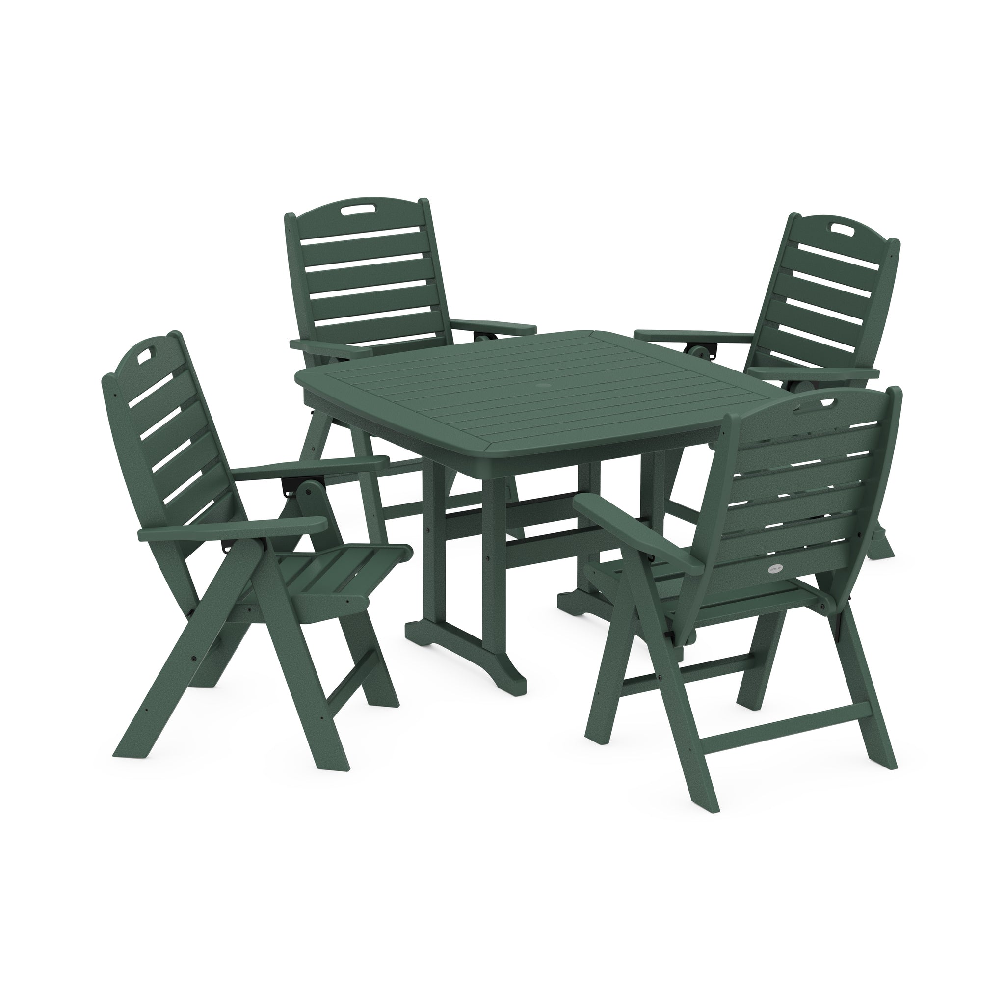 Nautical Highback Chair 5-Piece Dining Set 2