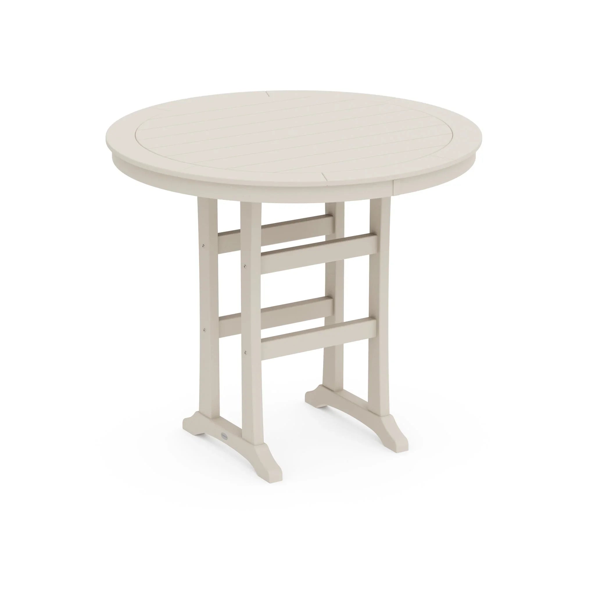 Nautical Trestle 48" Round Bar Table 5