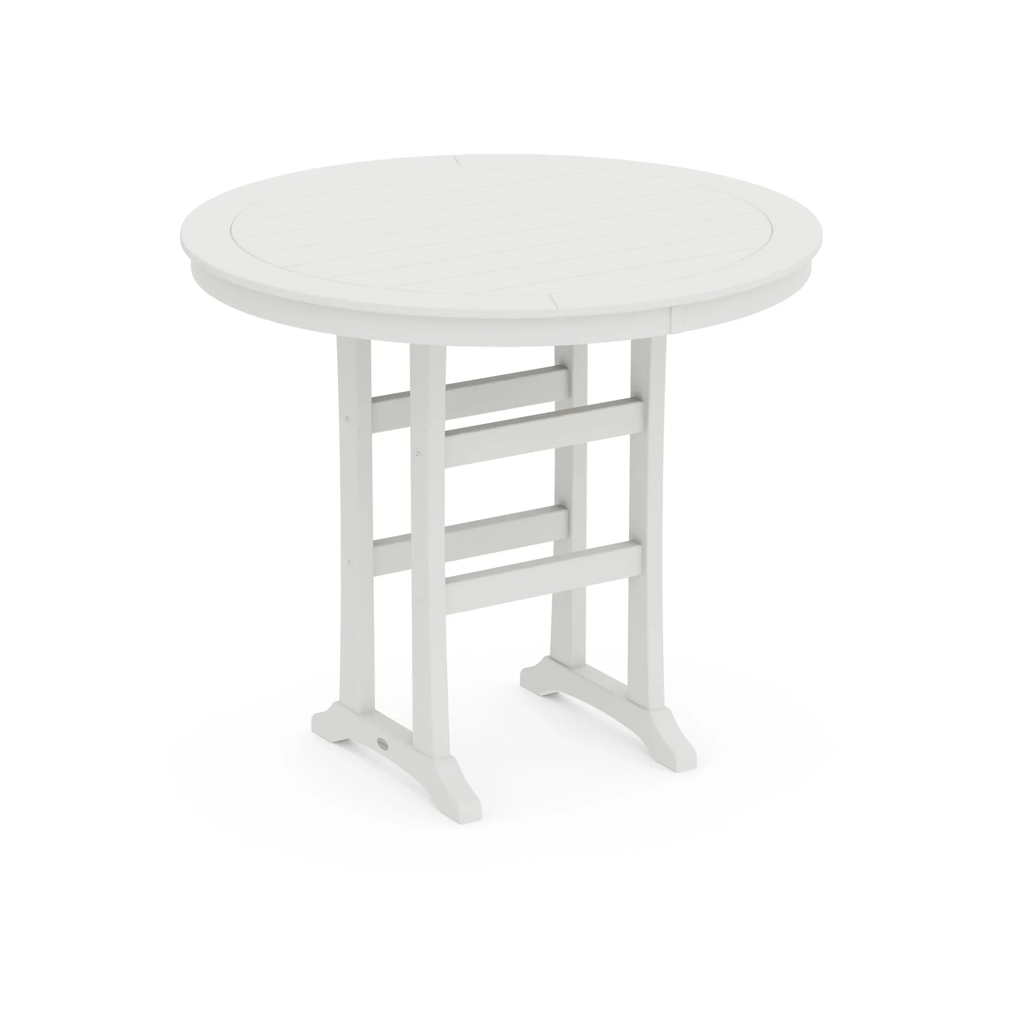 Nautical Trestle 48" Round Bar Table 9
