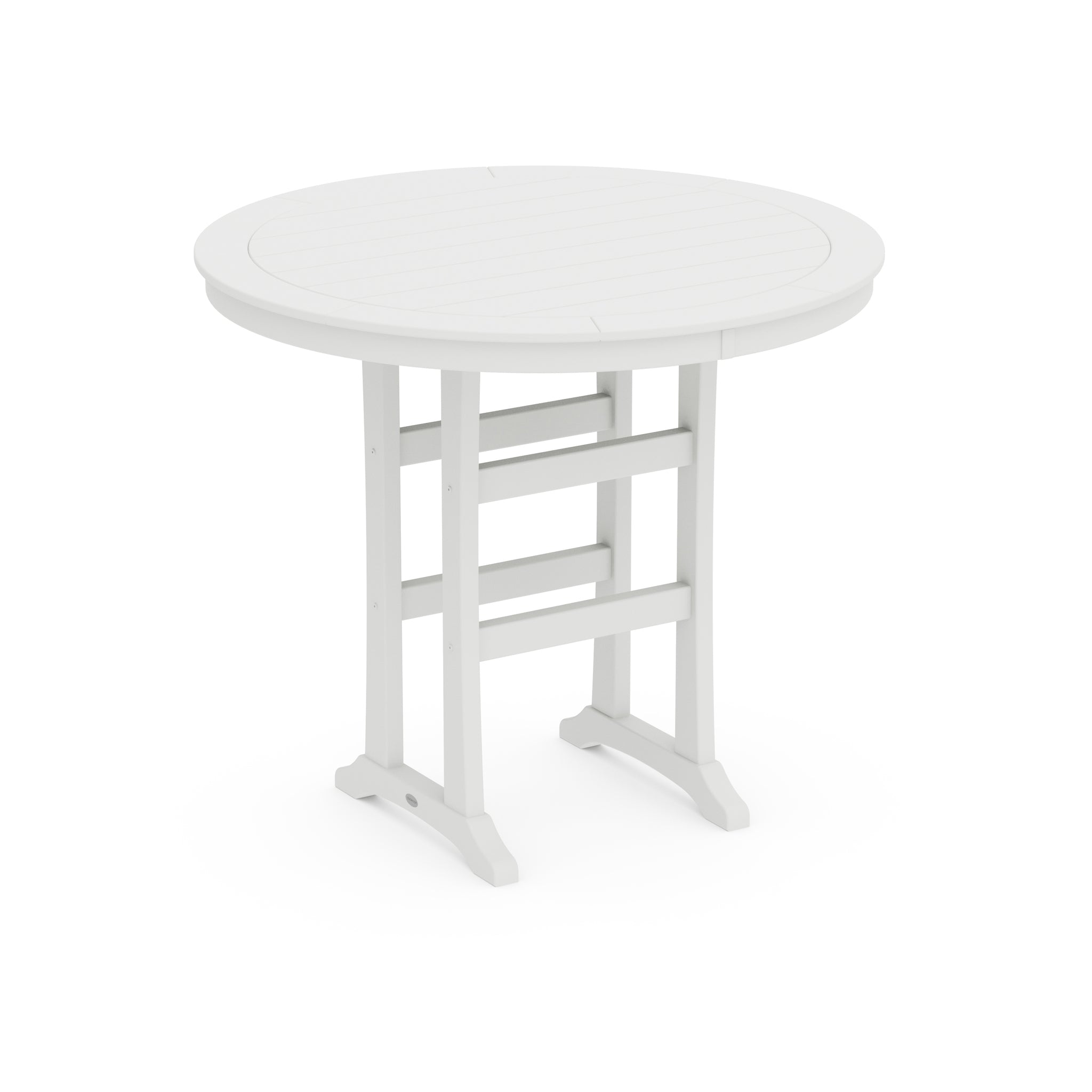 Nautical Trestle 48" Round Bar Table 6