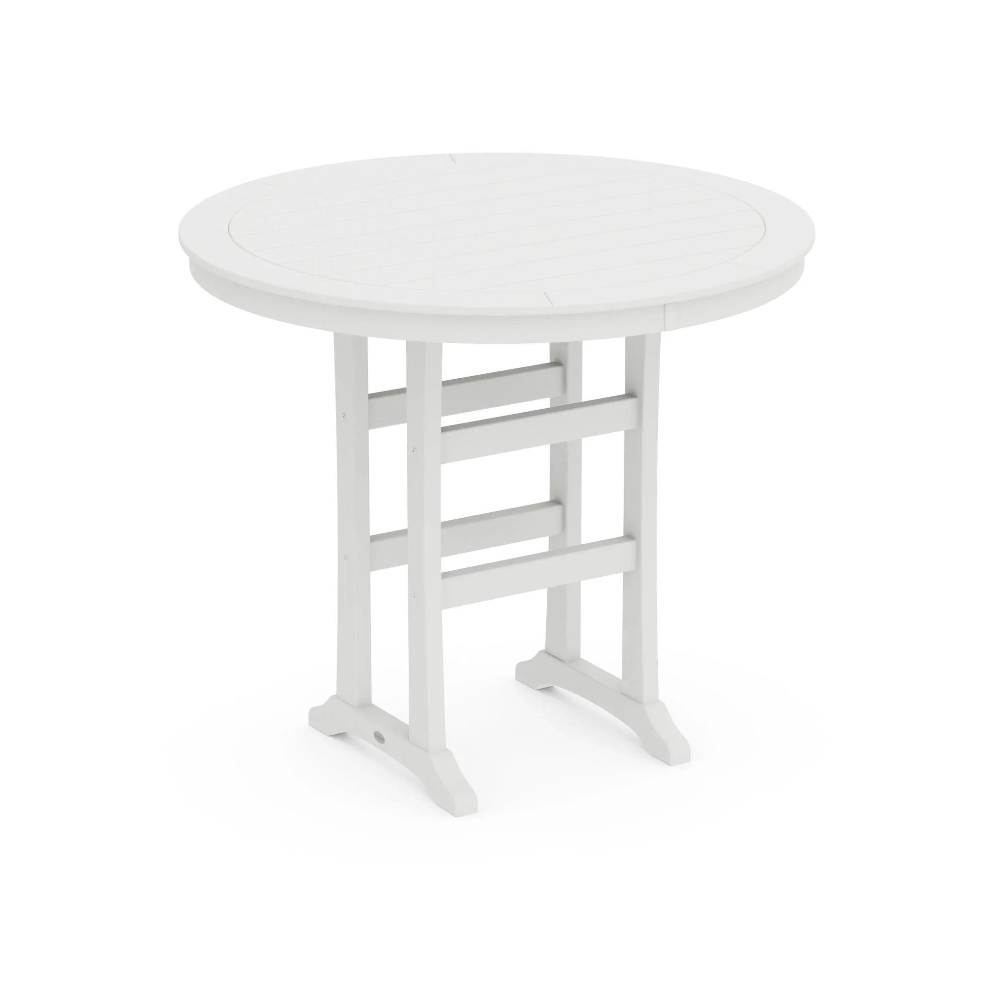 Nautical Trestle 48" Round Bar Table 6