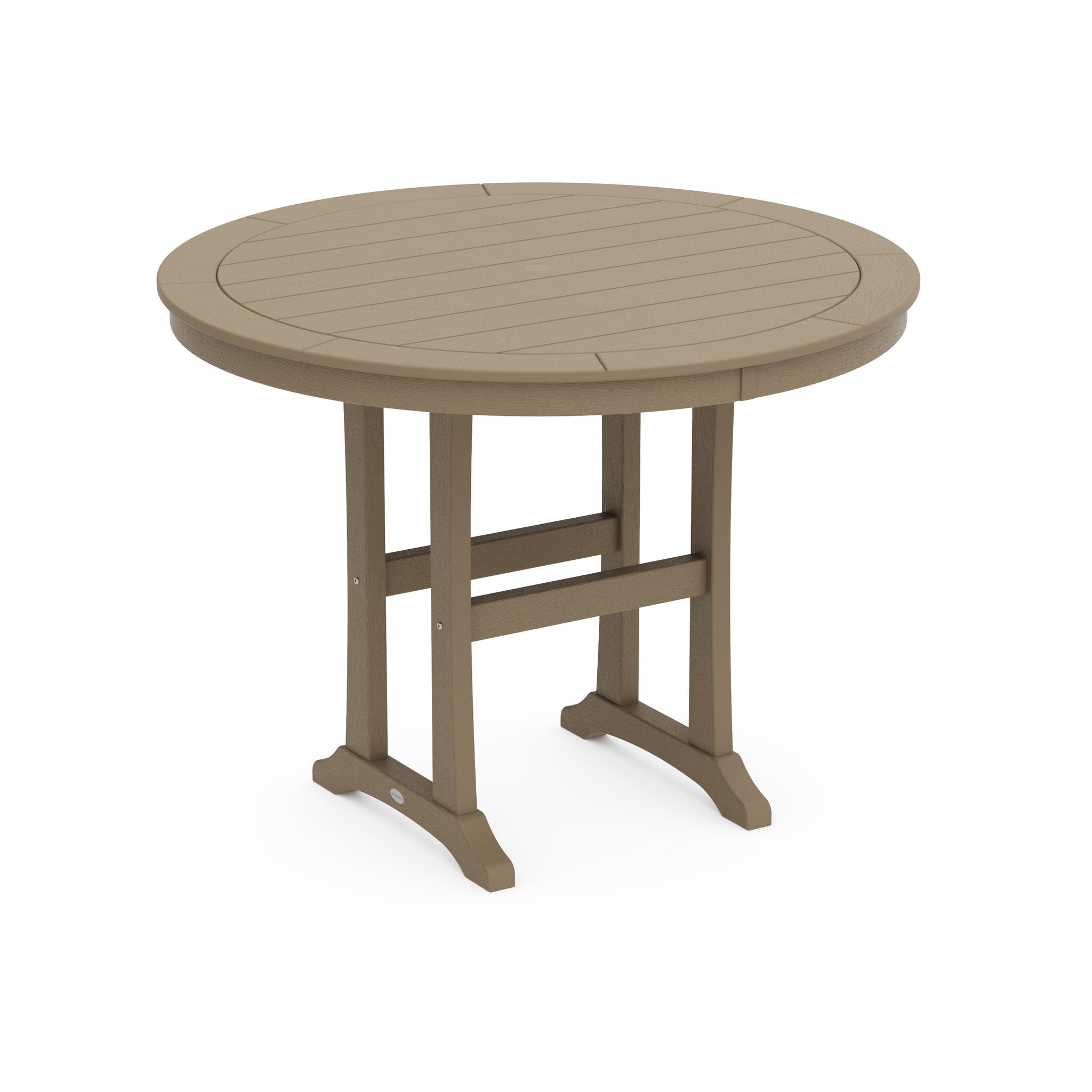 Nautical Trestle 48" Round Counter Table 8