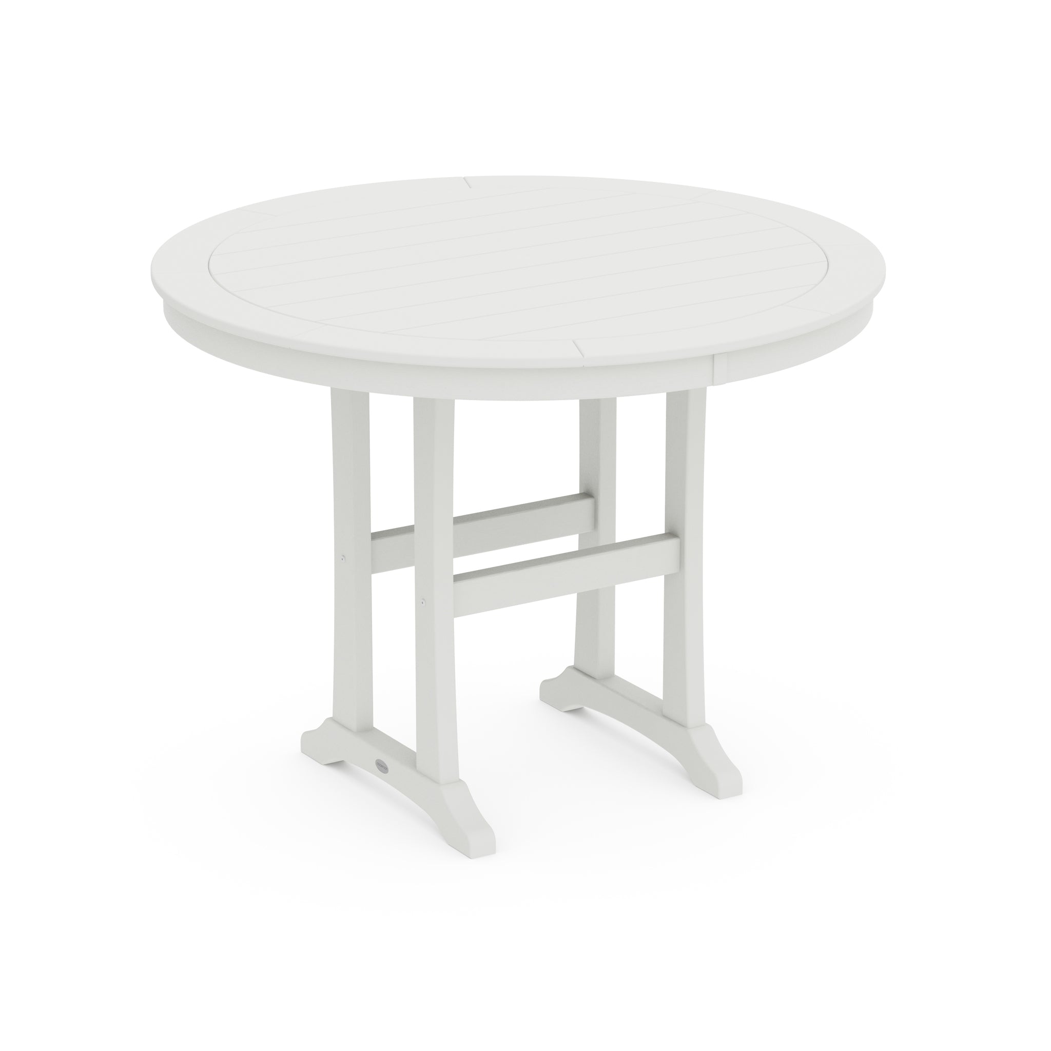Nautical Trestle 48" Round Counter Table 9