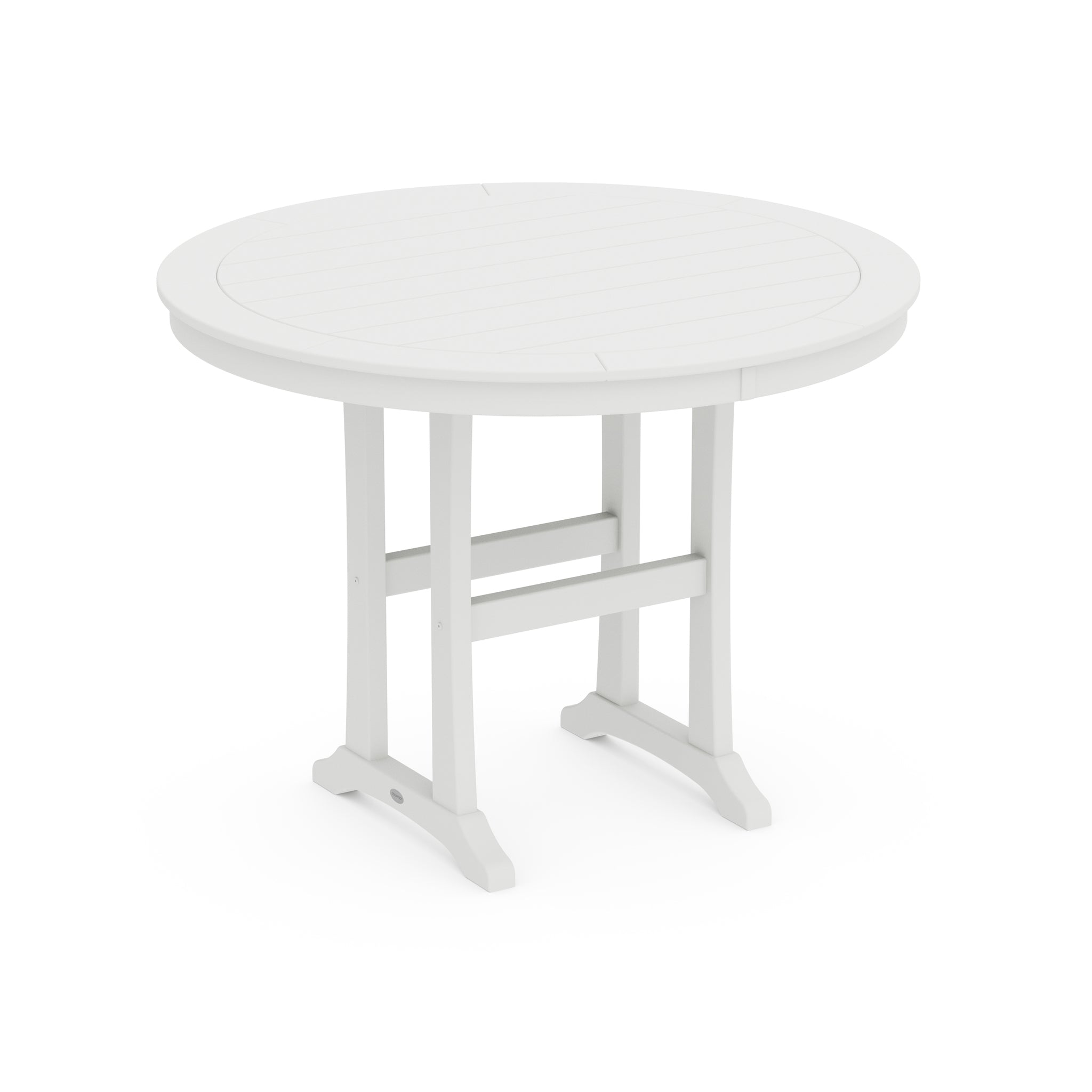 Nautical Trestle 48" Round Counter Table 6