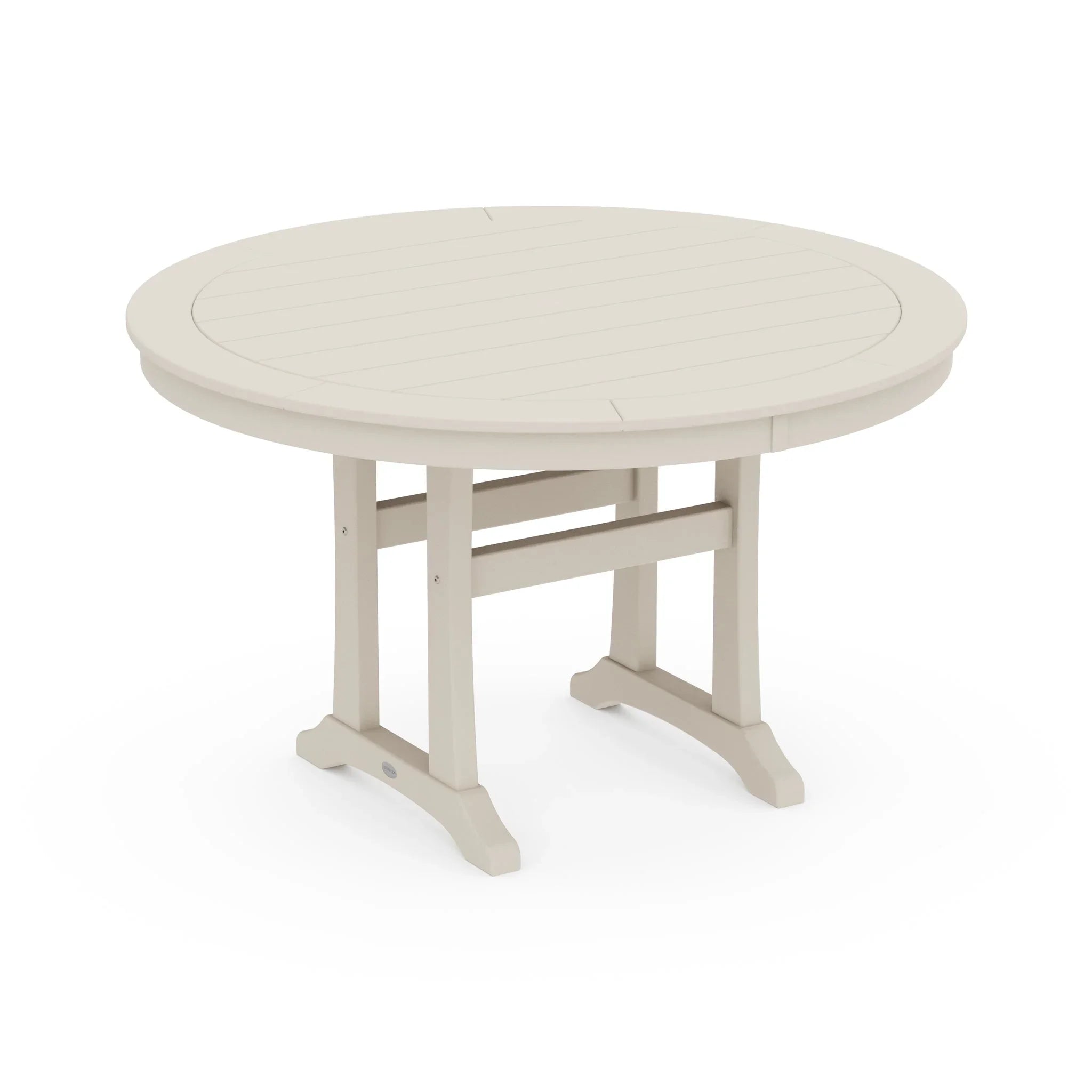Nautical Trestle 48" Round Counter Table 5