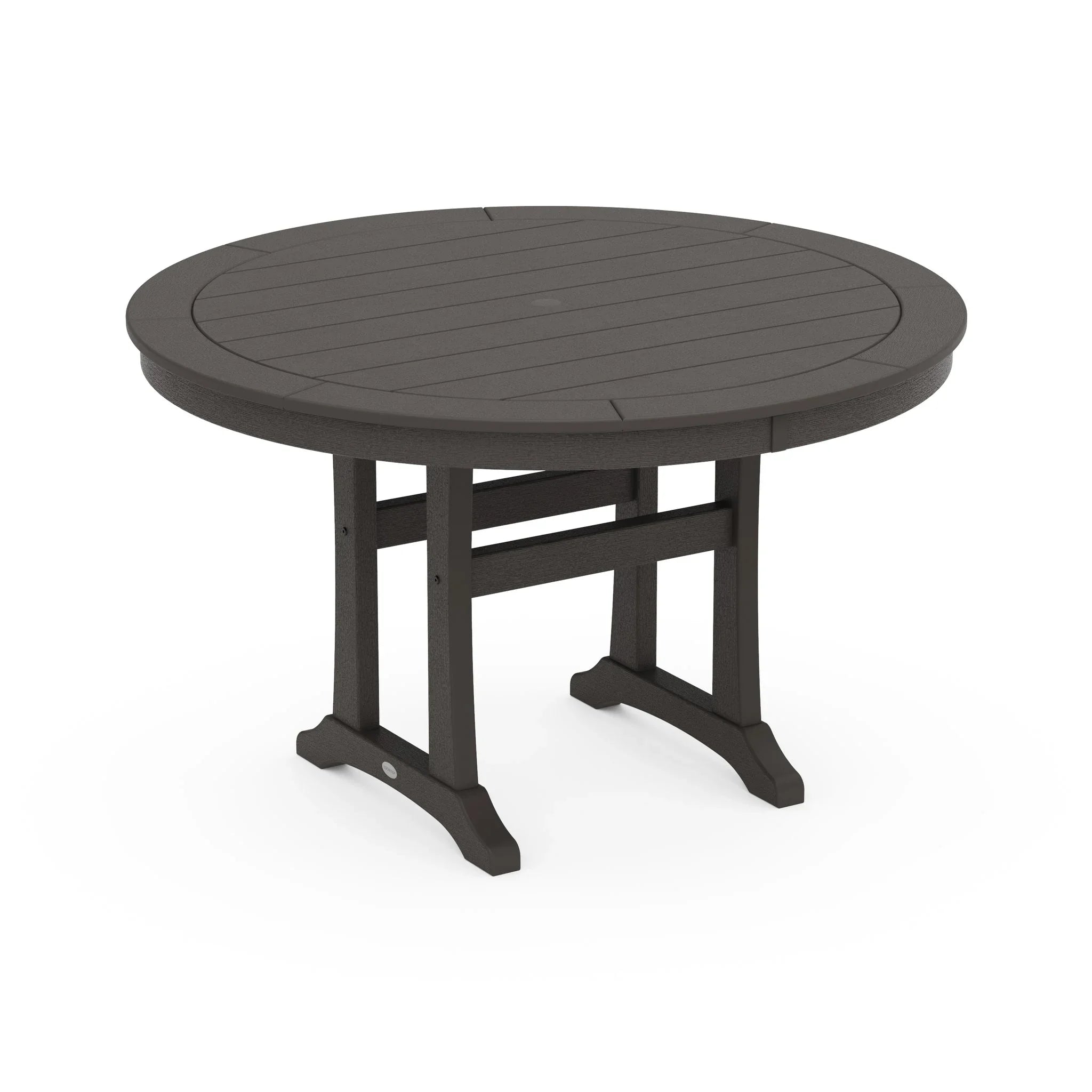 Nautical Trestle 48" Round Counter Table 7