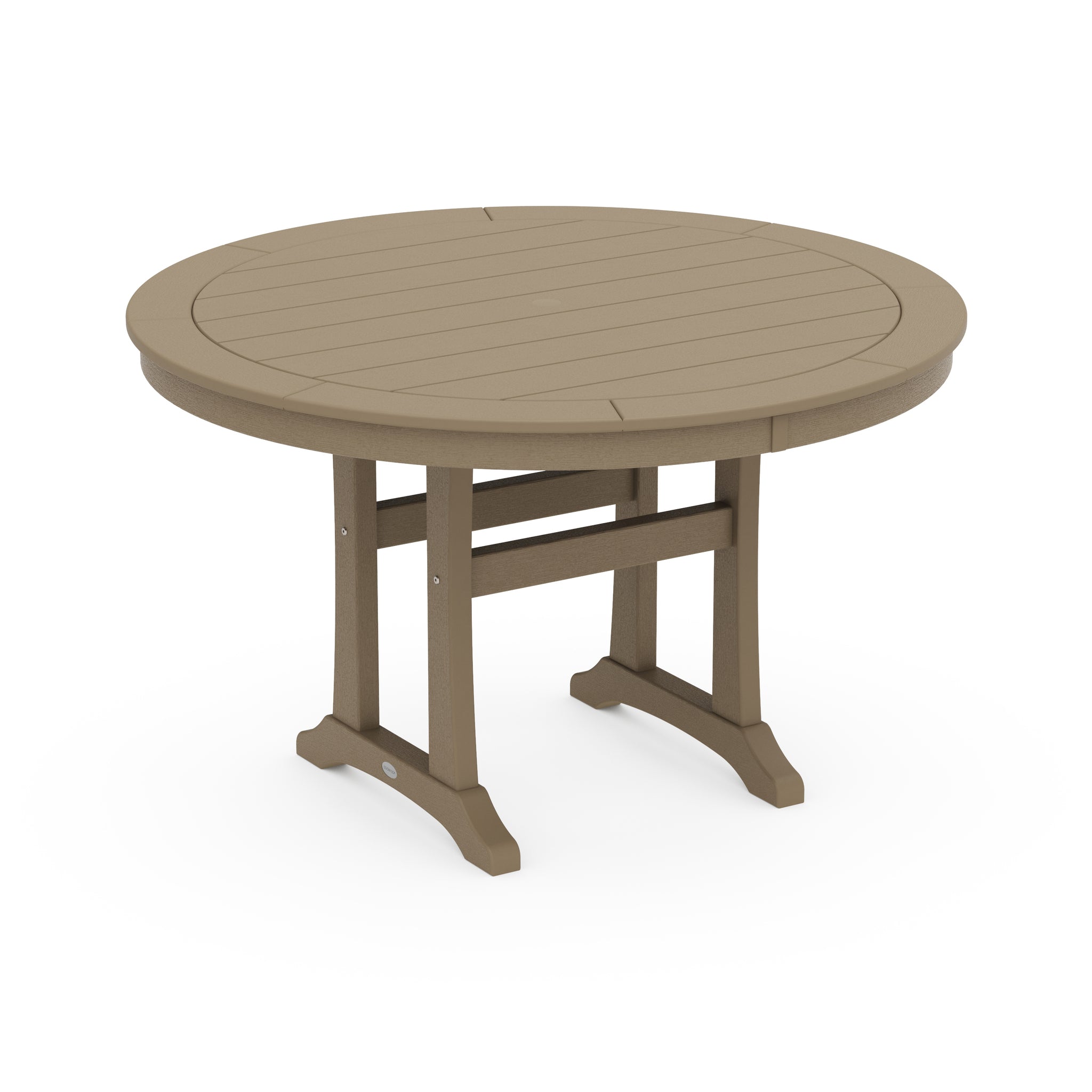 Nautical Trestle 48" Round Counter Table 8