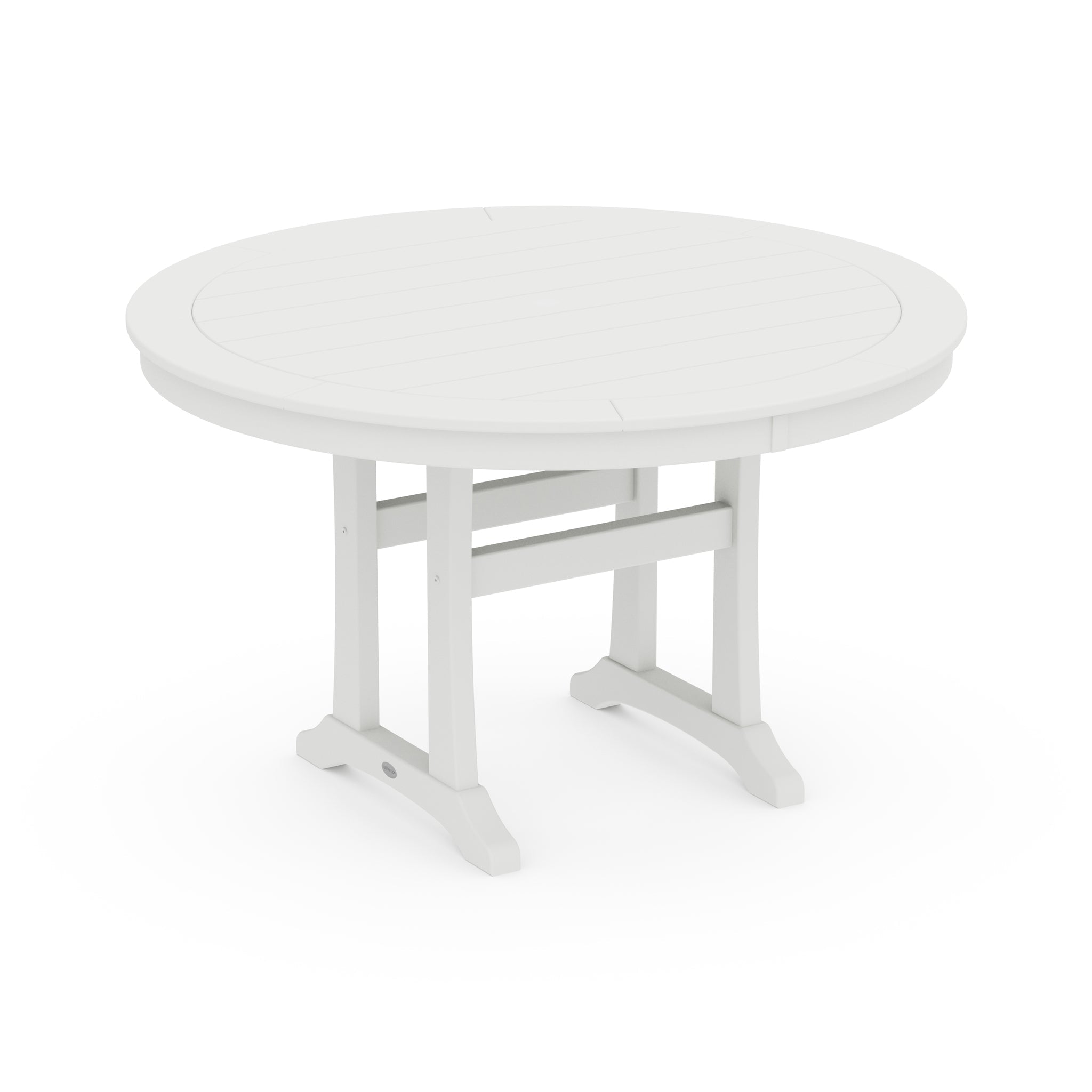 Nautical Trestle 48" Round Counter Table 6
