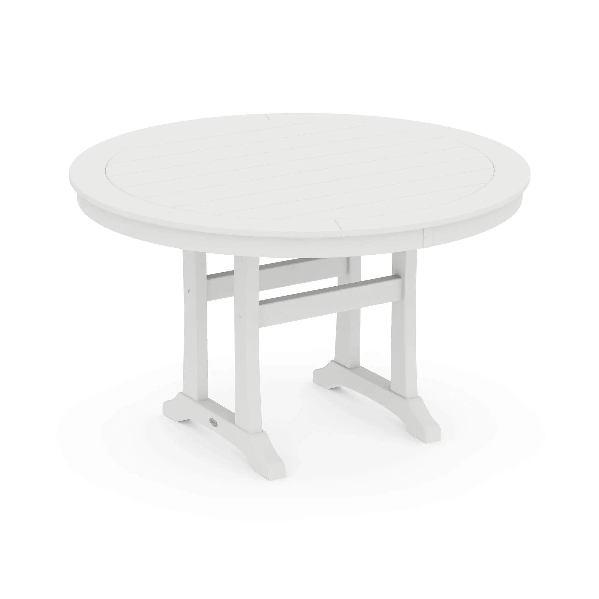 Nautical Trestle 48" Round Counter Table 6