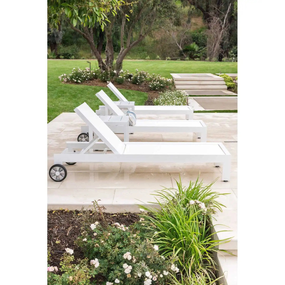 Newport Aluminum Sling Adjustable Chaise Lounge SW4801-9 by Sunset West 5