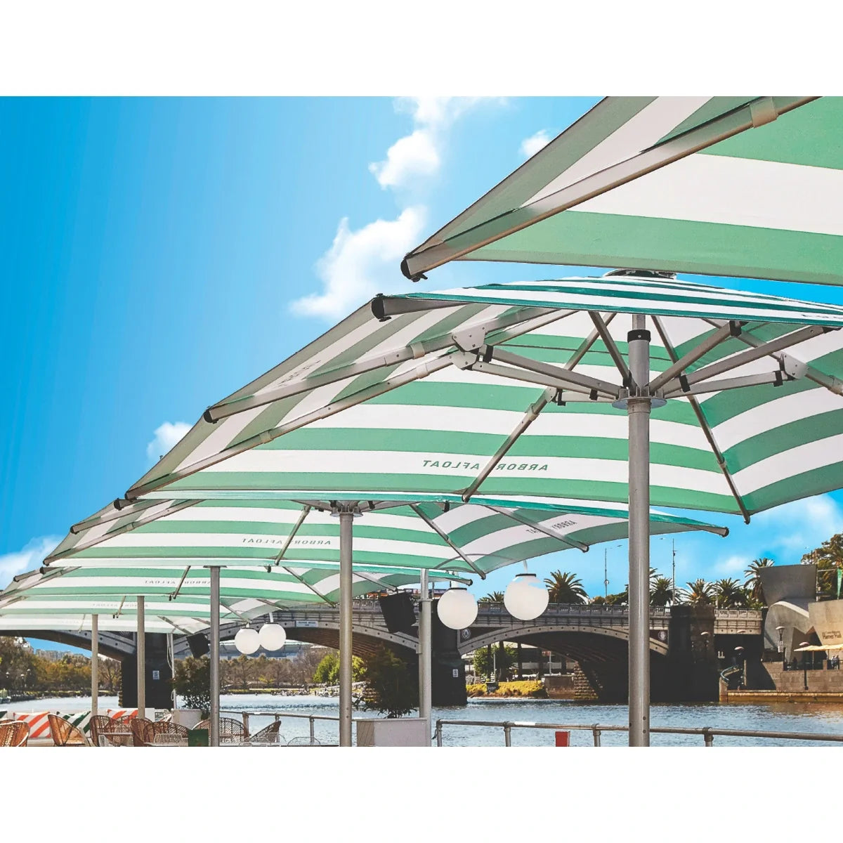 Nova Giant Center Post 13' Square Umbrella 2
