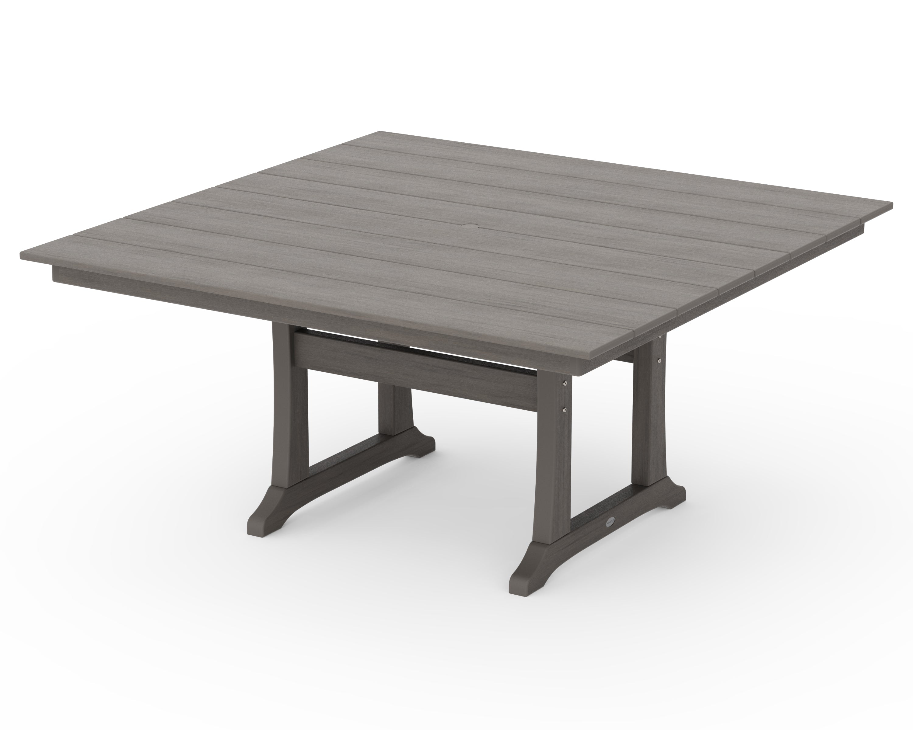Farmhouse Trestle 59" Square Dining Table
