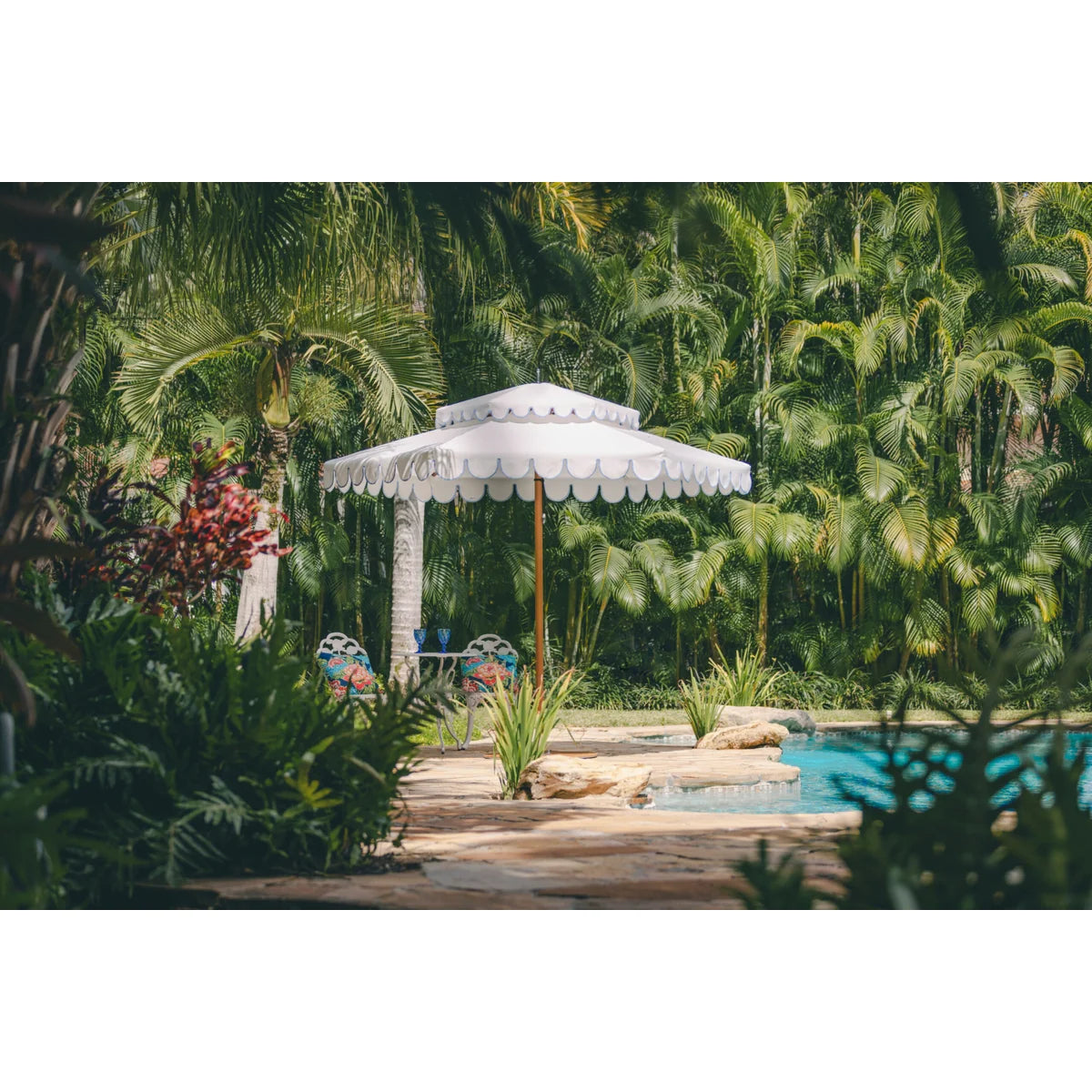 Ocean Master M1 Cupola Center Post 10' Square Auto-Scope Umbrella-6