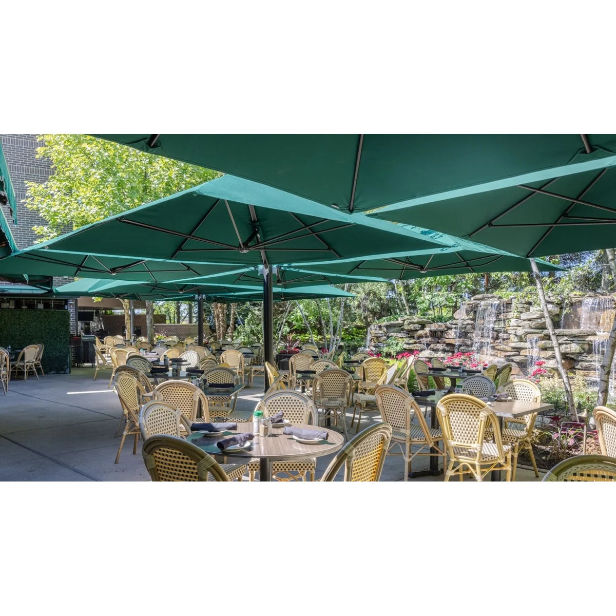 Ocean Master M1 Shade Pod Quad Cantilever 10' Square Umbrella-6