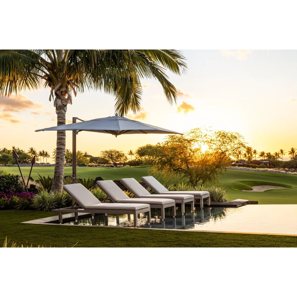 Ocean Master Max Classic Cantilever 8' x 12' Rectangle Umbrella-2