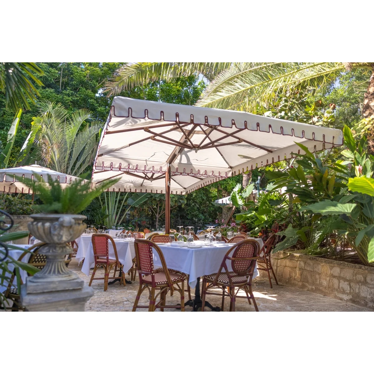 Ocean Master Max Classic Dual Cantilever 20' x 14' Rectangle Umbrella-4