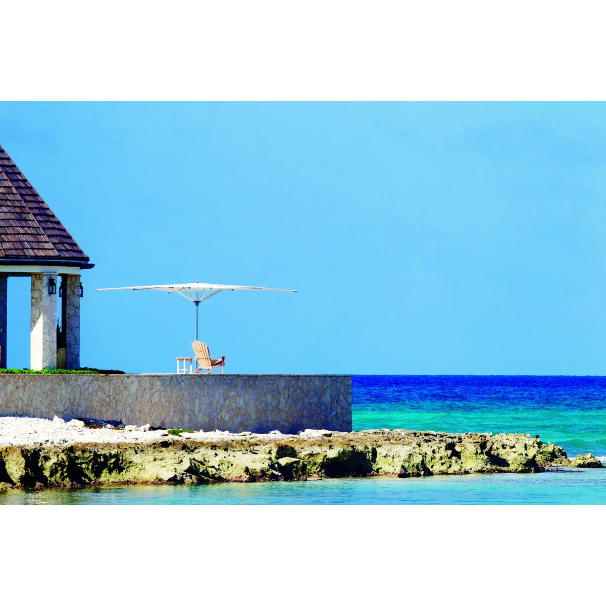 Ocean Master Max Zero Horizon Center Post 16' Octagon Umbrella-4