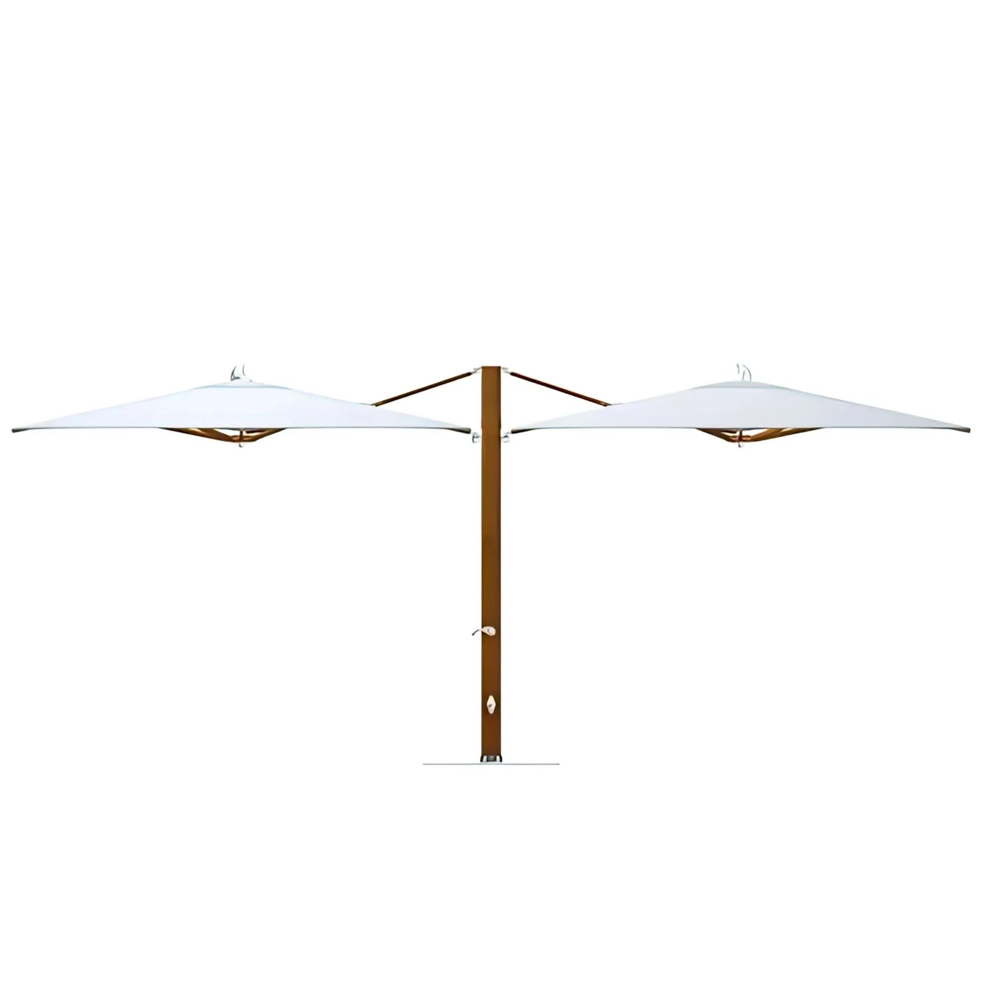 10 square patio umbrella dual wind Ocean Master Max Classic Dual Cantilever 10' x 20' Square Umbrella  CLD10.0SQ by Tuuci