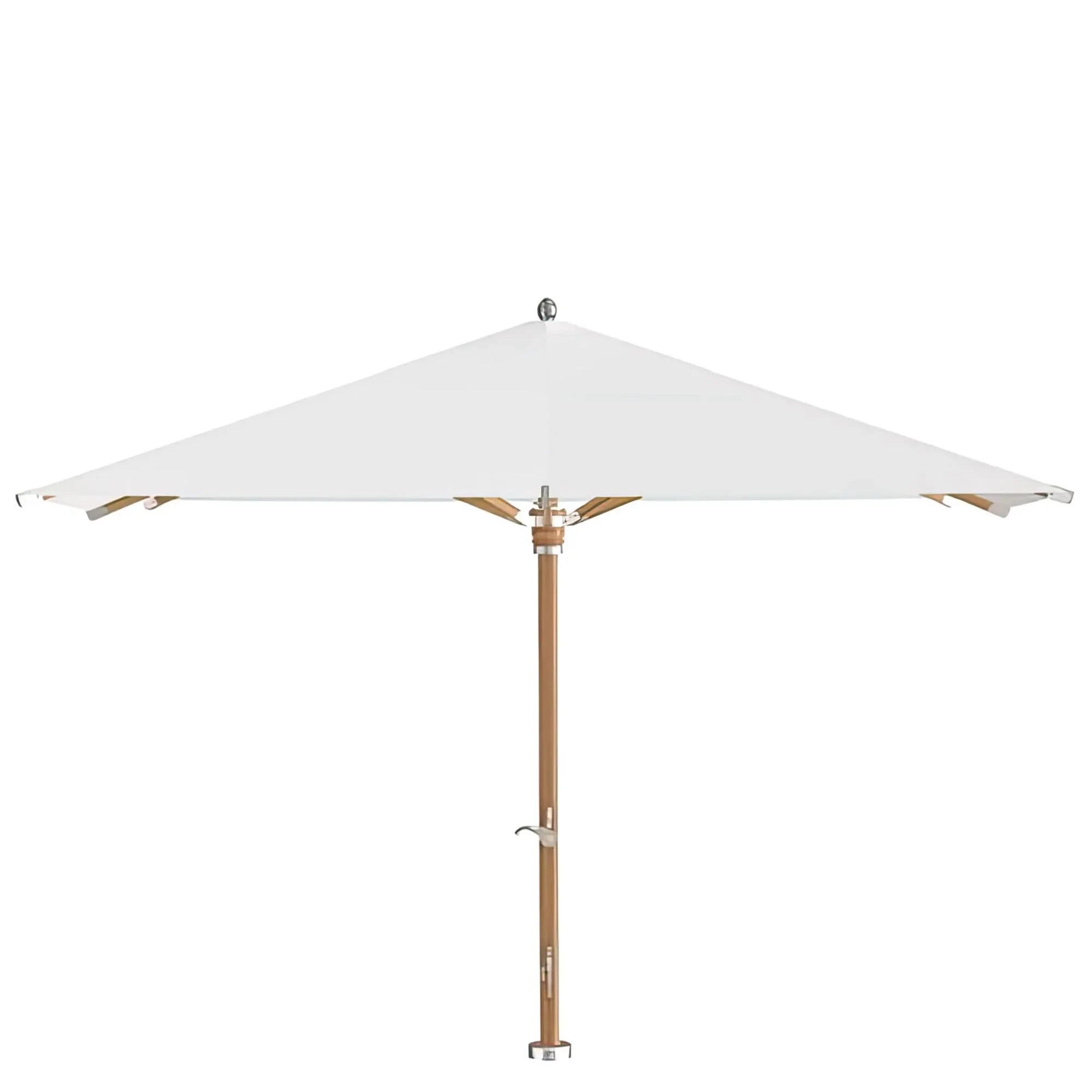 8 x 12 patio umbrella Ocean Master Max Nautical Teak Center Post 8' x 12' Rectangle Umbrella TKX8X12RECT by Tuuci