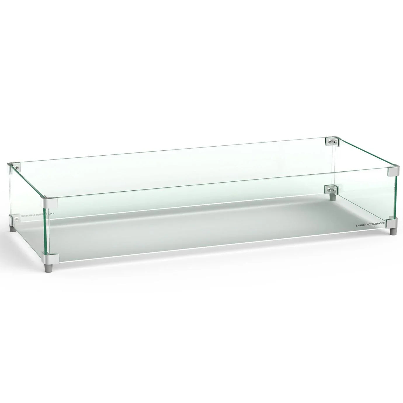 35"x14.5" Rectangular Glass Wind Guard 8204-WG by American Fyre Designs